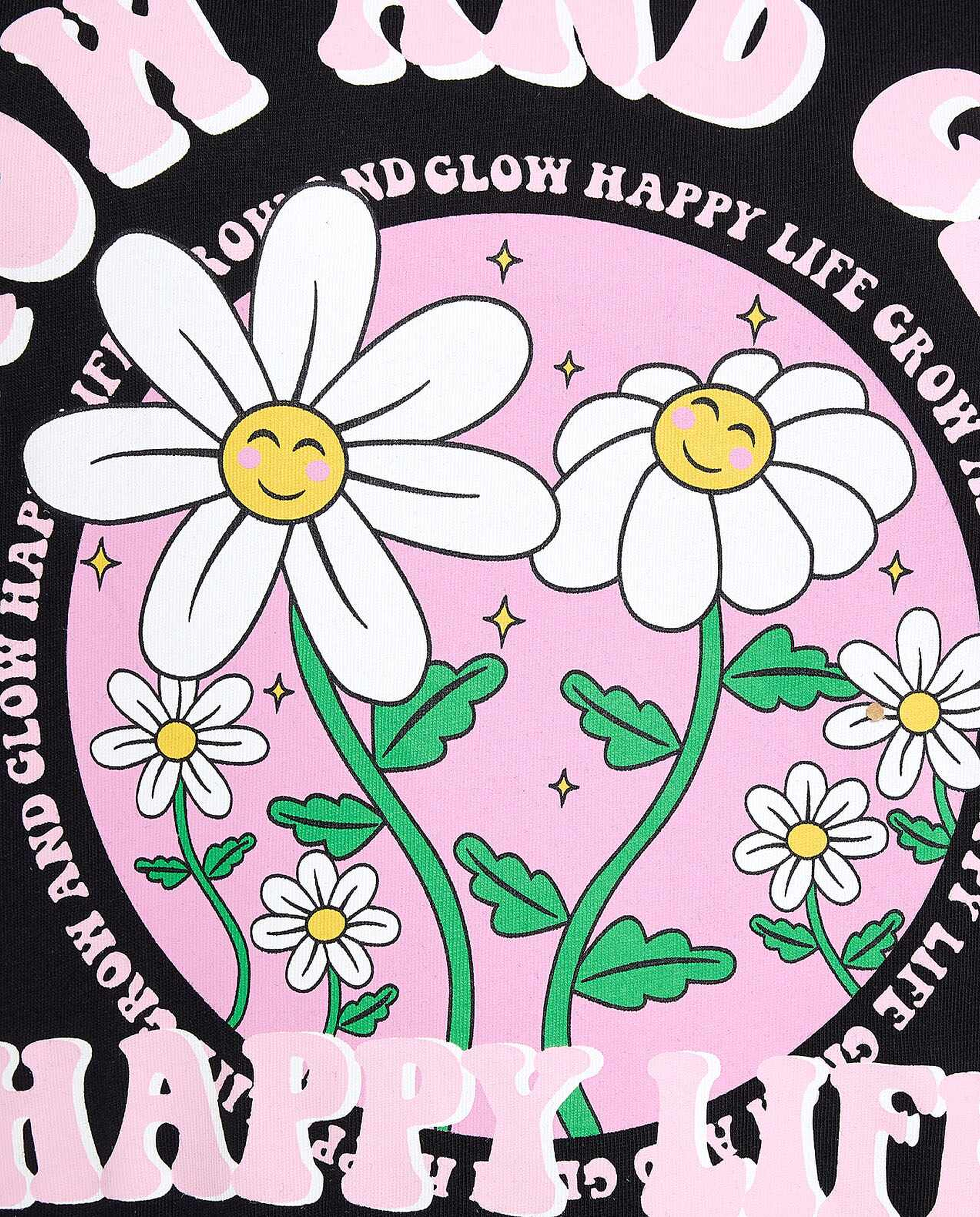 Printed T-Shirt with Crew Neck and Short Sleeves