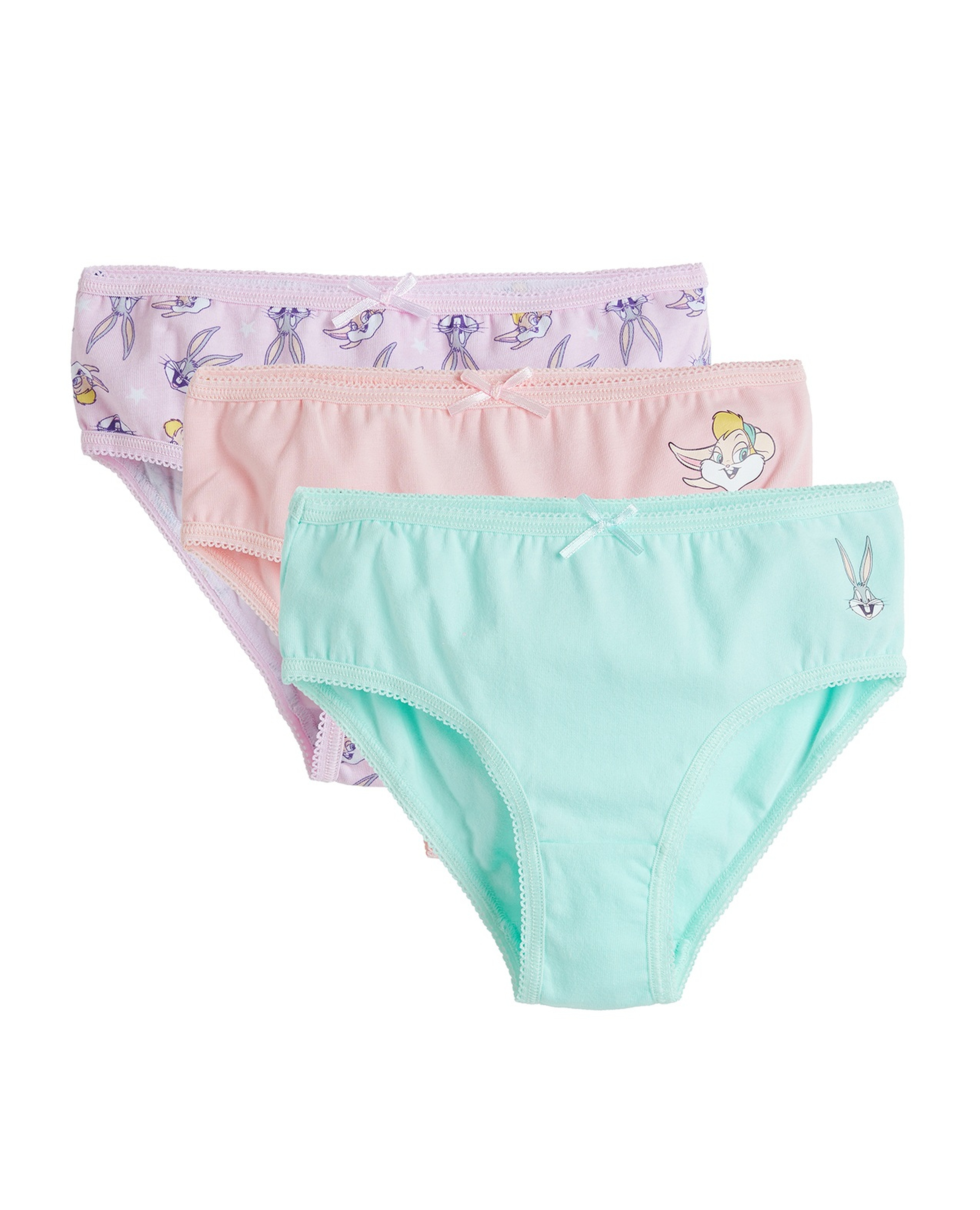 سراويل داخلية بطبعة لوني تونز - 3 قطع