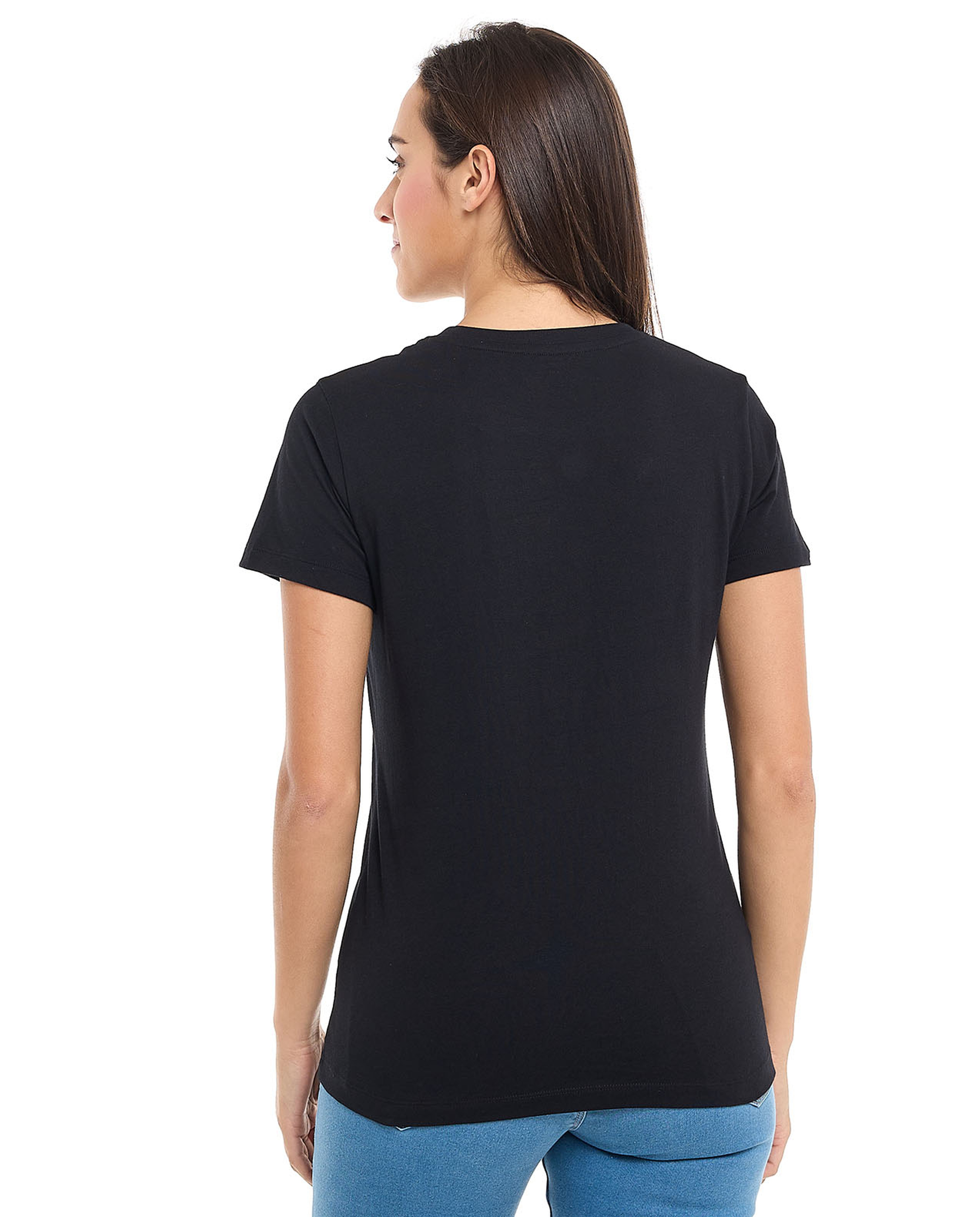 Printed T-Shirt with Crew Neck and Short Sleeves