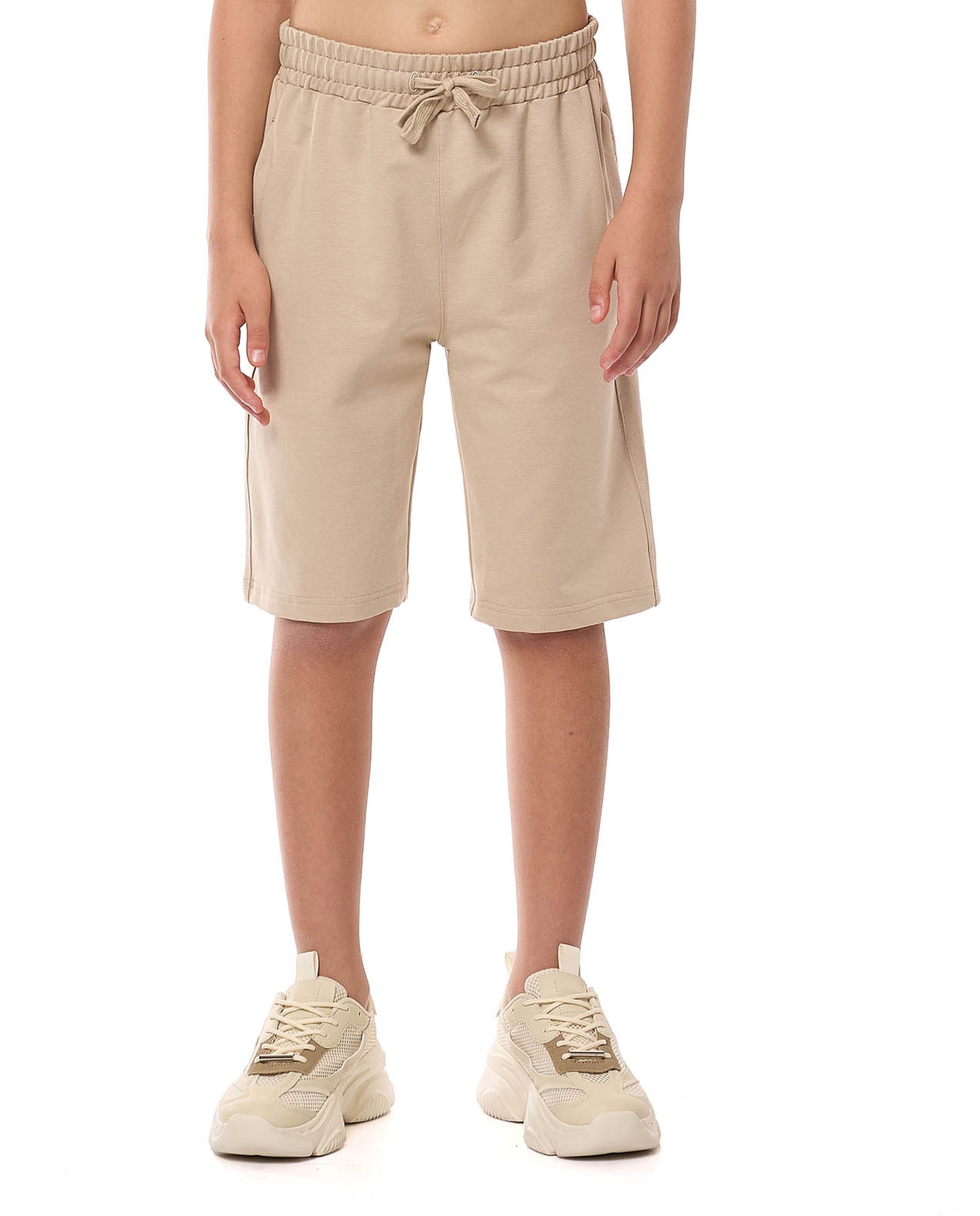 Solid Shorts with Drawstring Waist