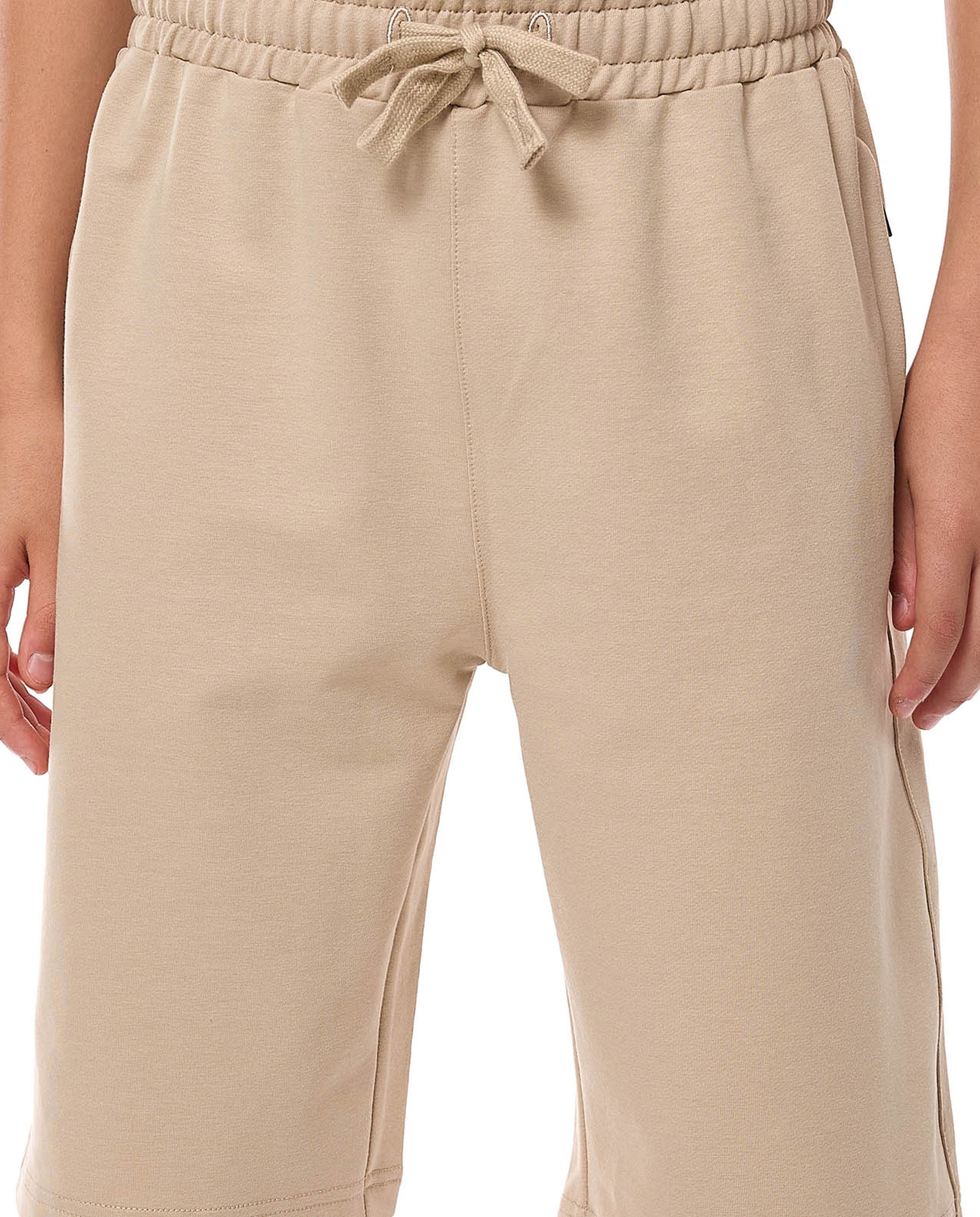 Solid Shorts with Drawstring Waist