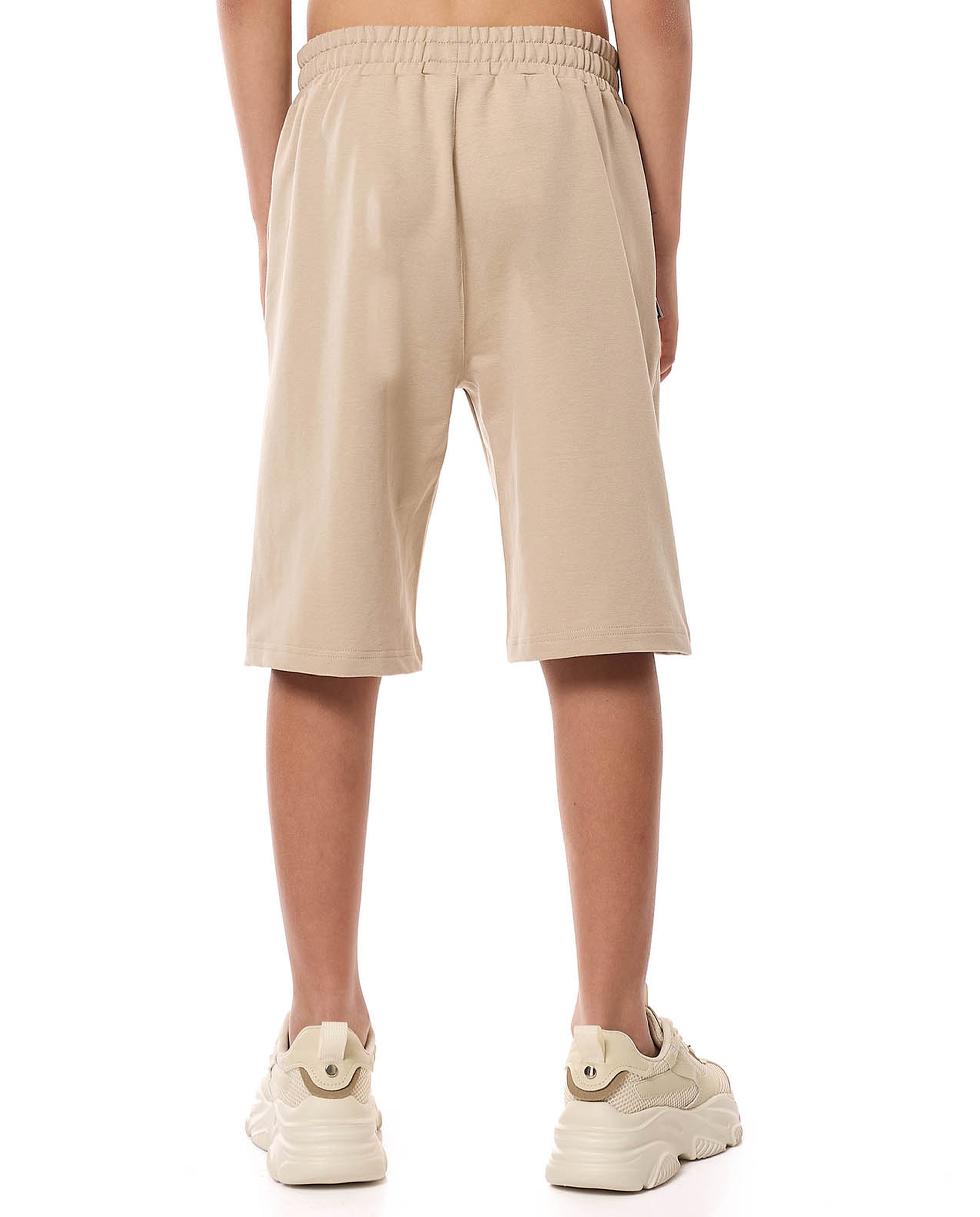 Solid Shorts with Drawstring Waist