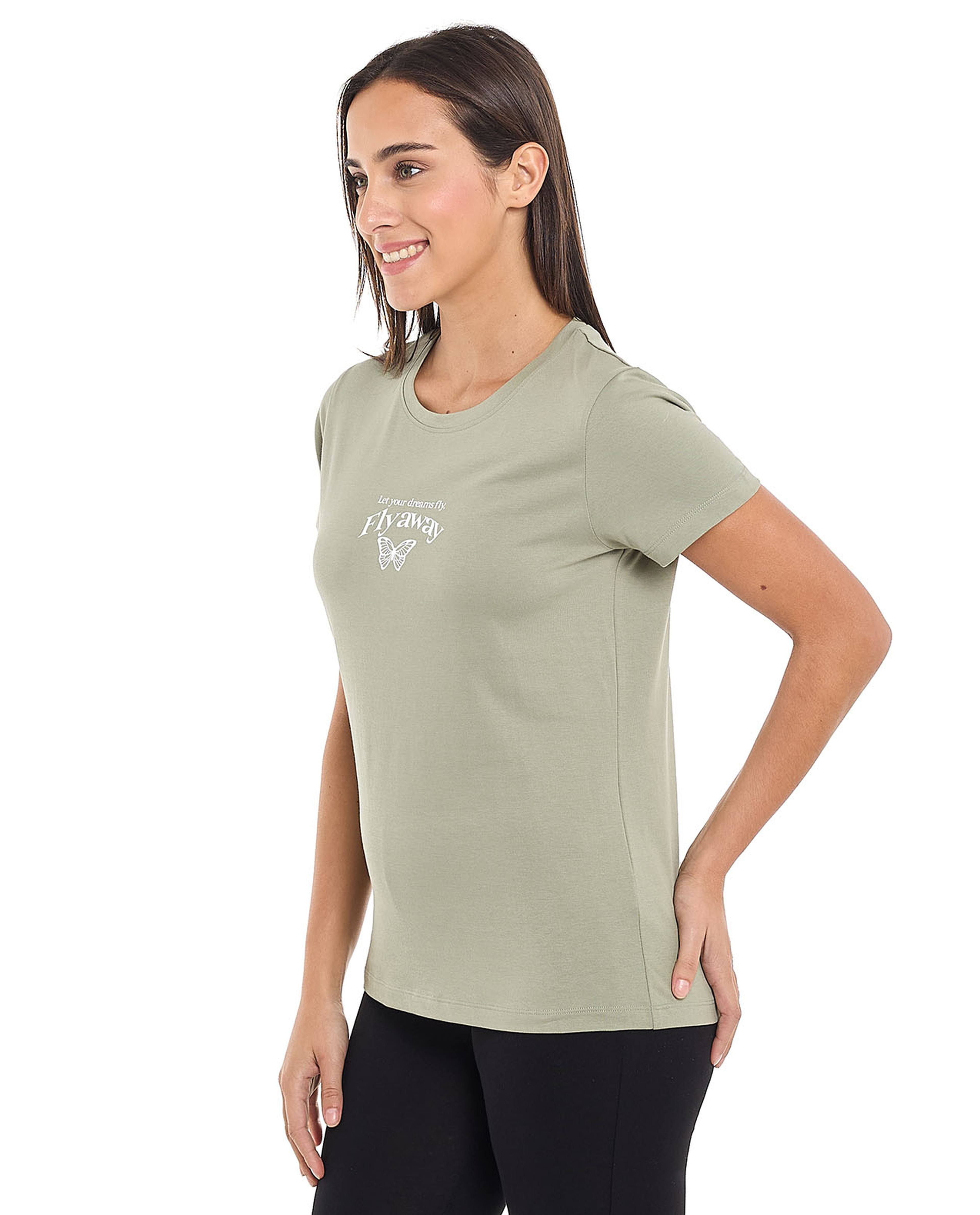 Printed T-Shirt with Crew Neck and Short Sleeves