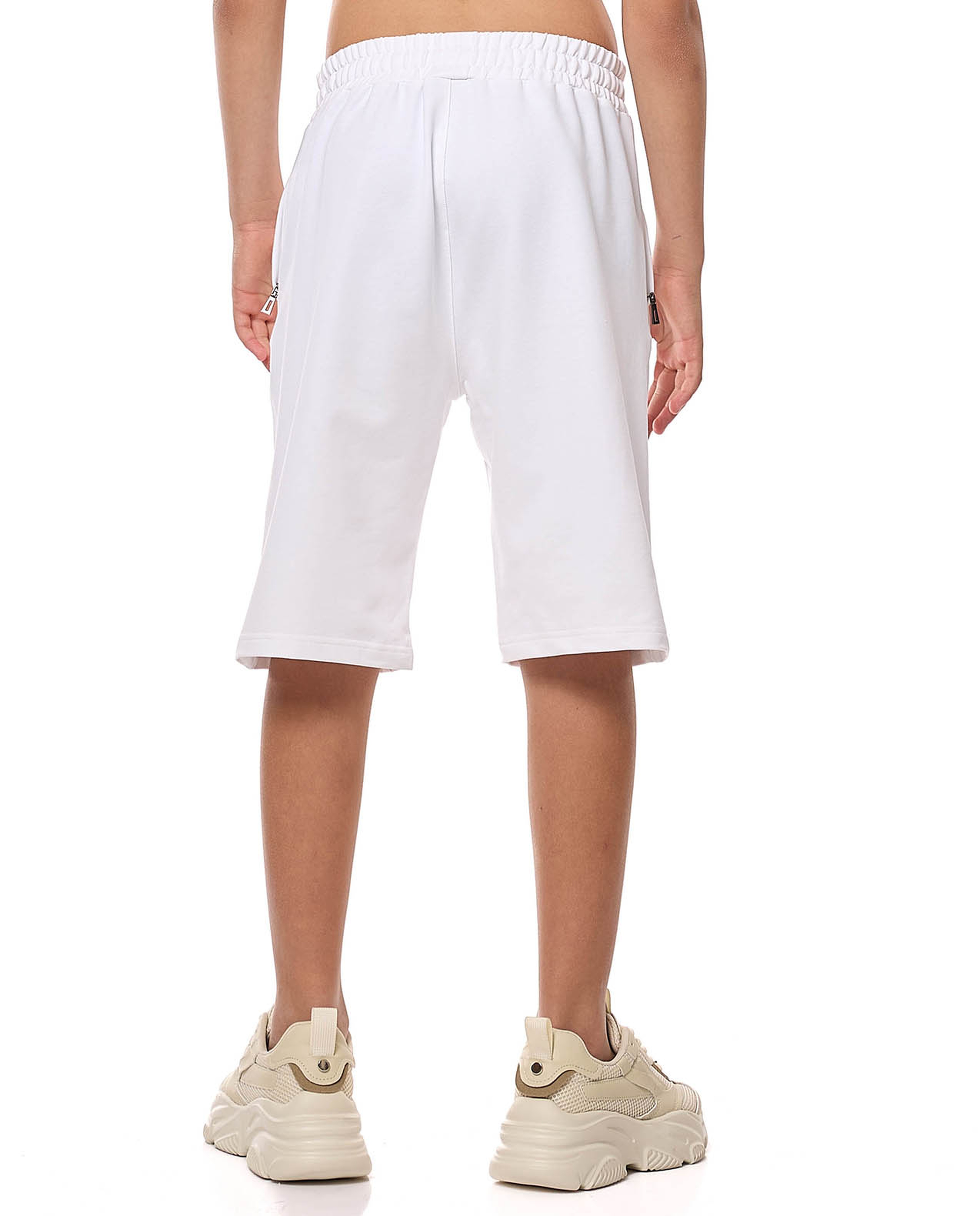 Solid Shorts with Drawstring Waist