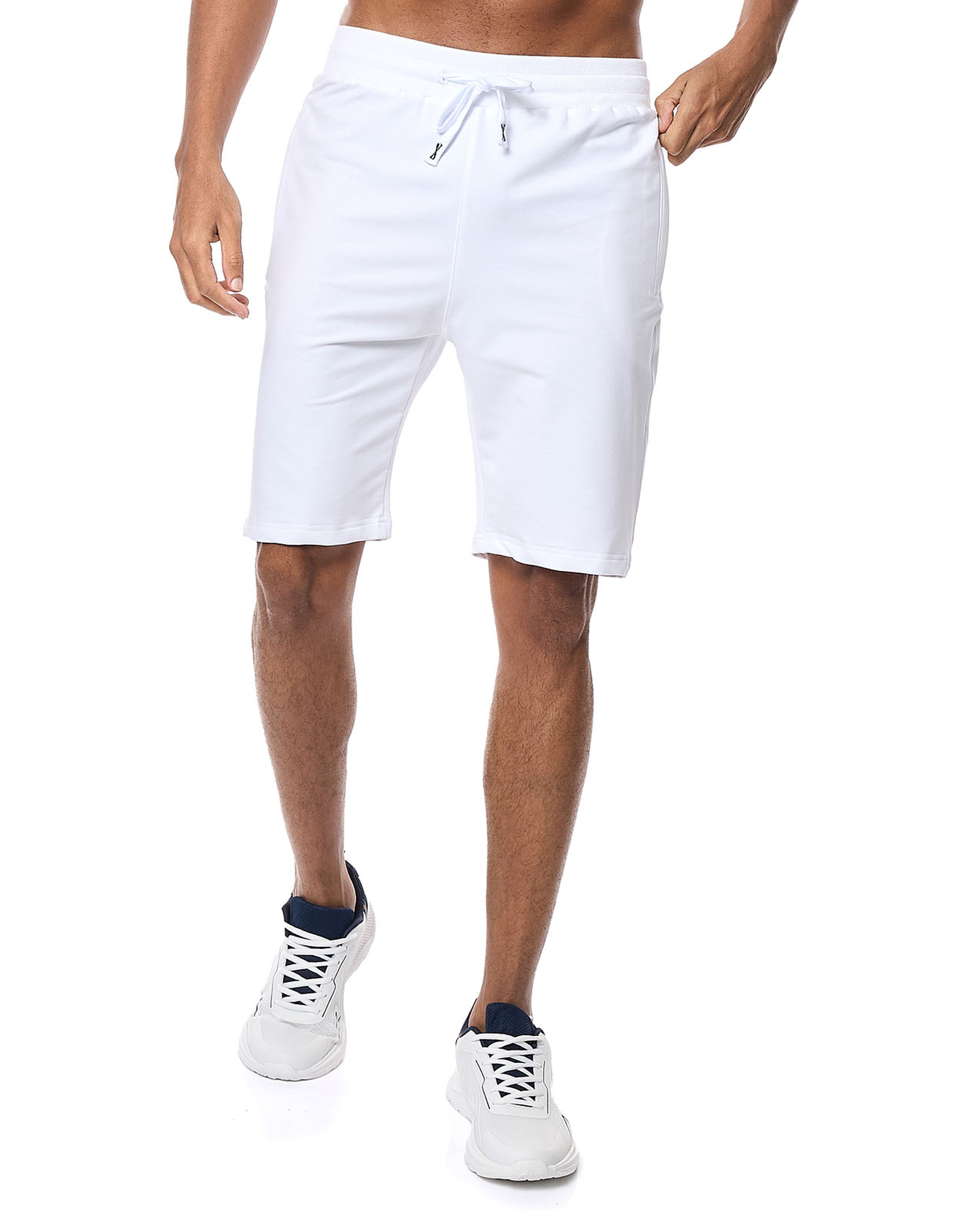 Solid Shorts With Drawstring Waist