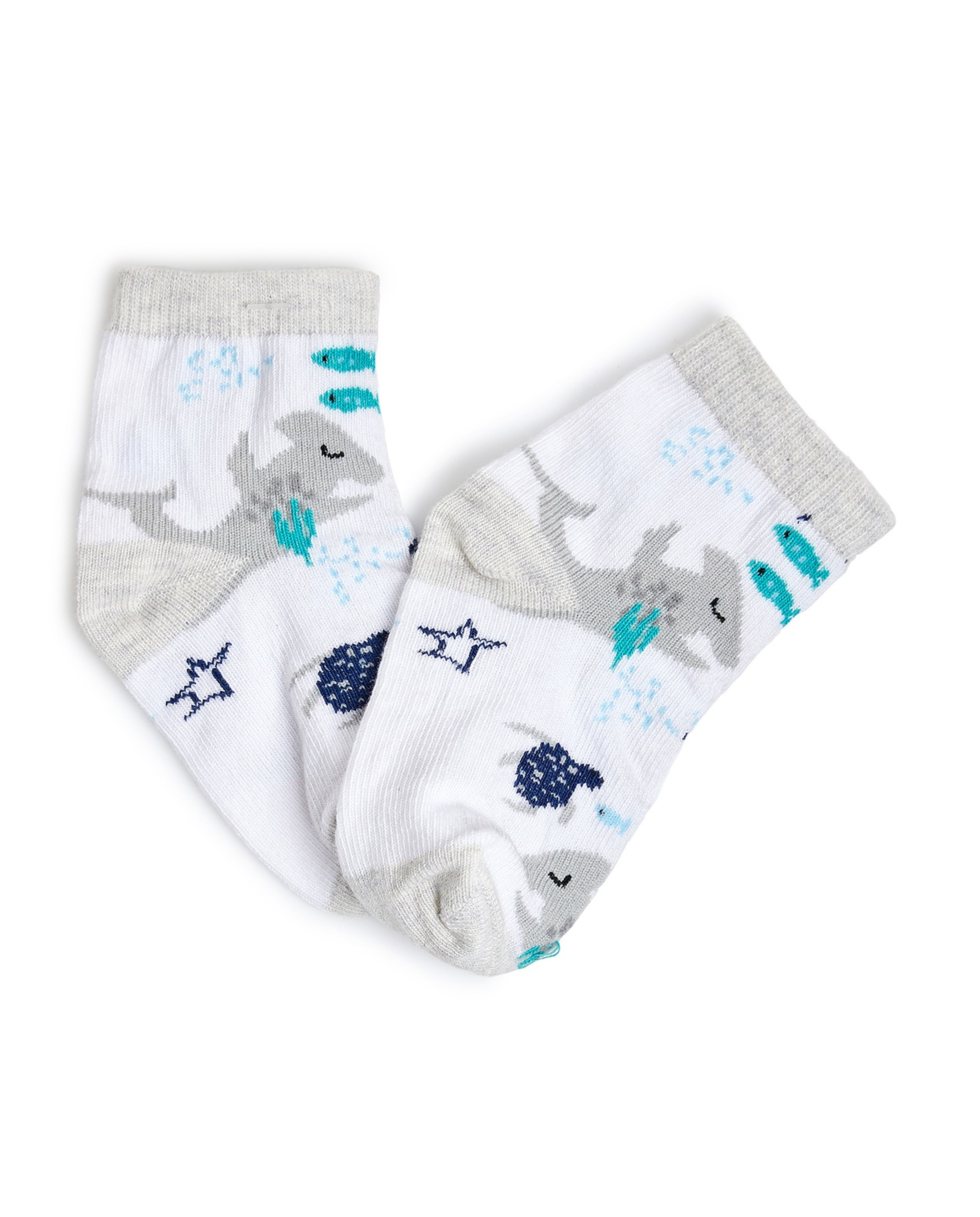 3 Pack Printed Ankle Socks