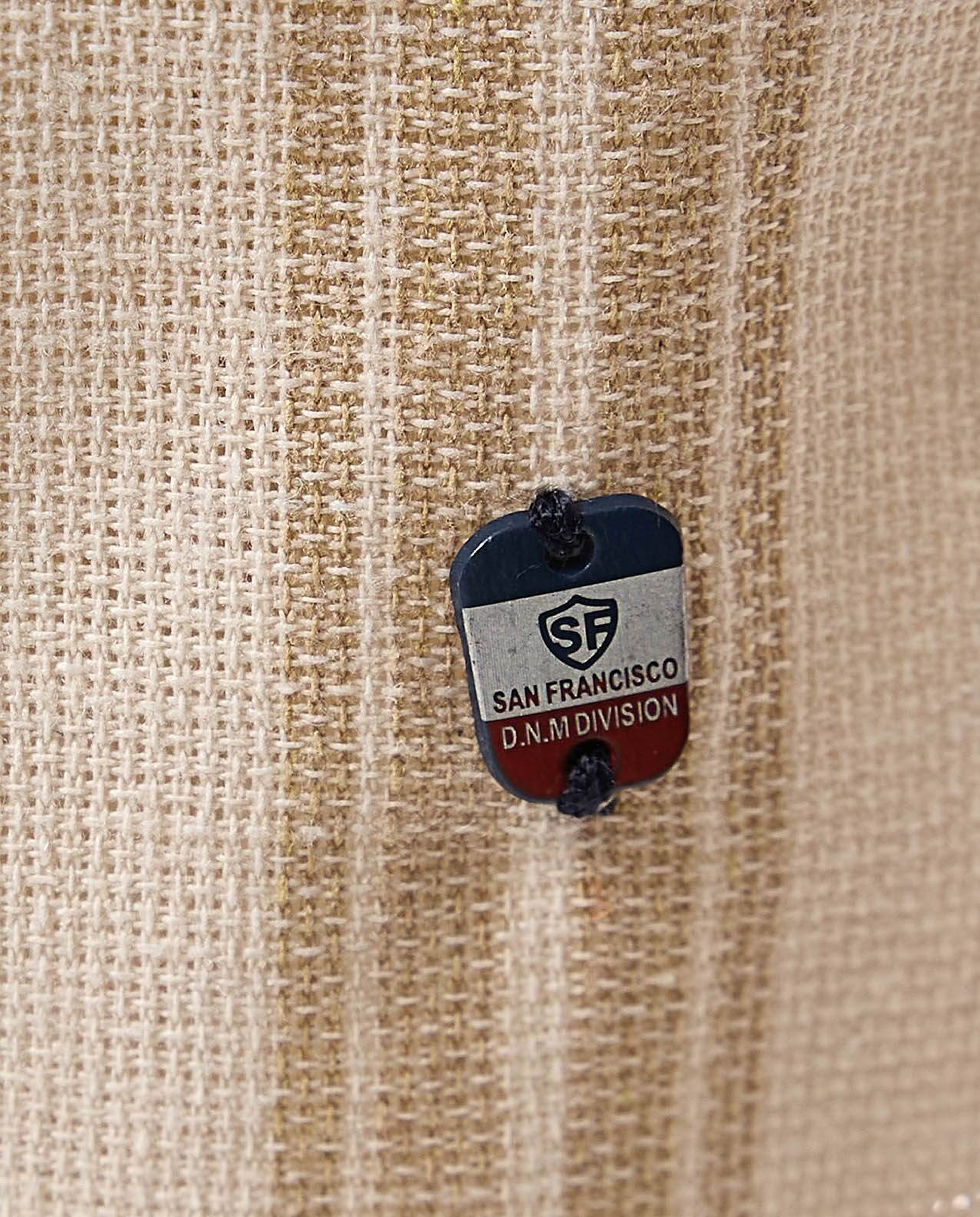 Striped Shirt with Revere Collar and Short Sleeves