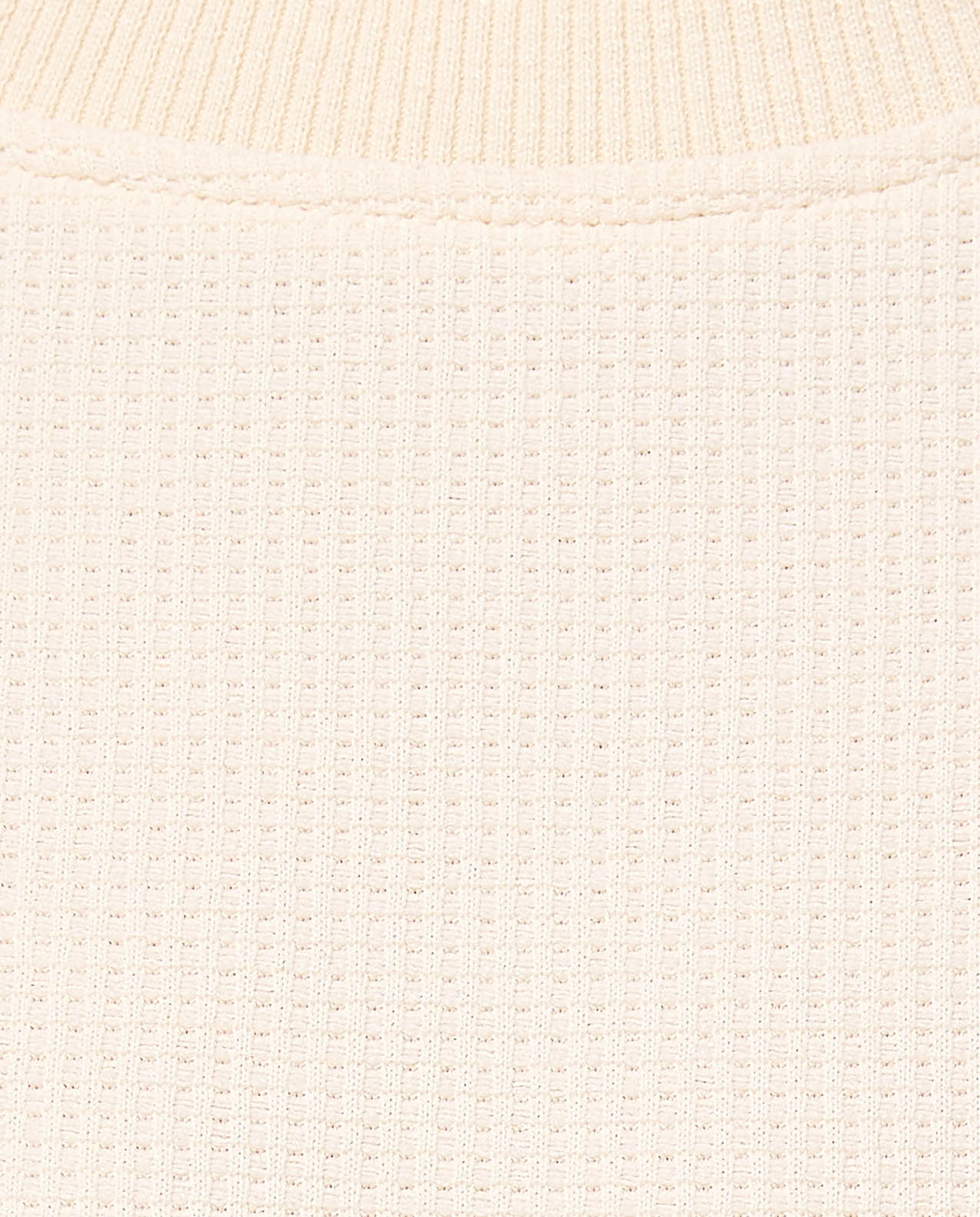 Textured Oversized T-Shirt with Crew Neck and Short Sleeves