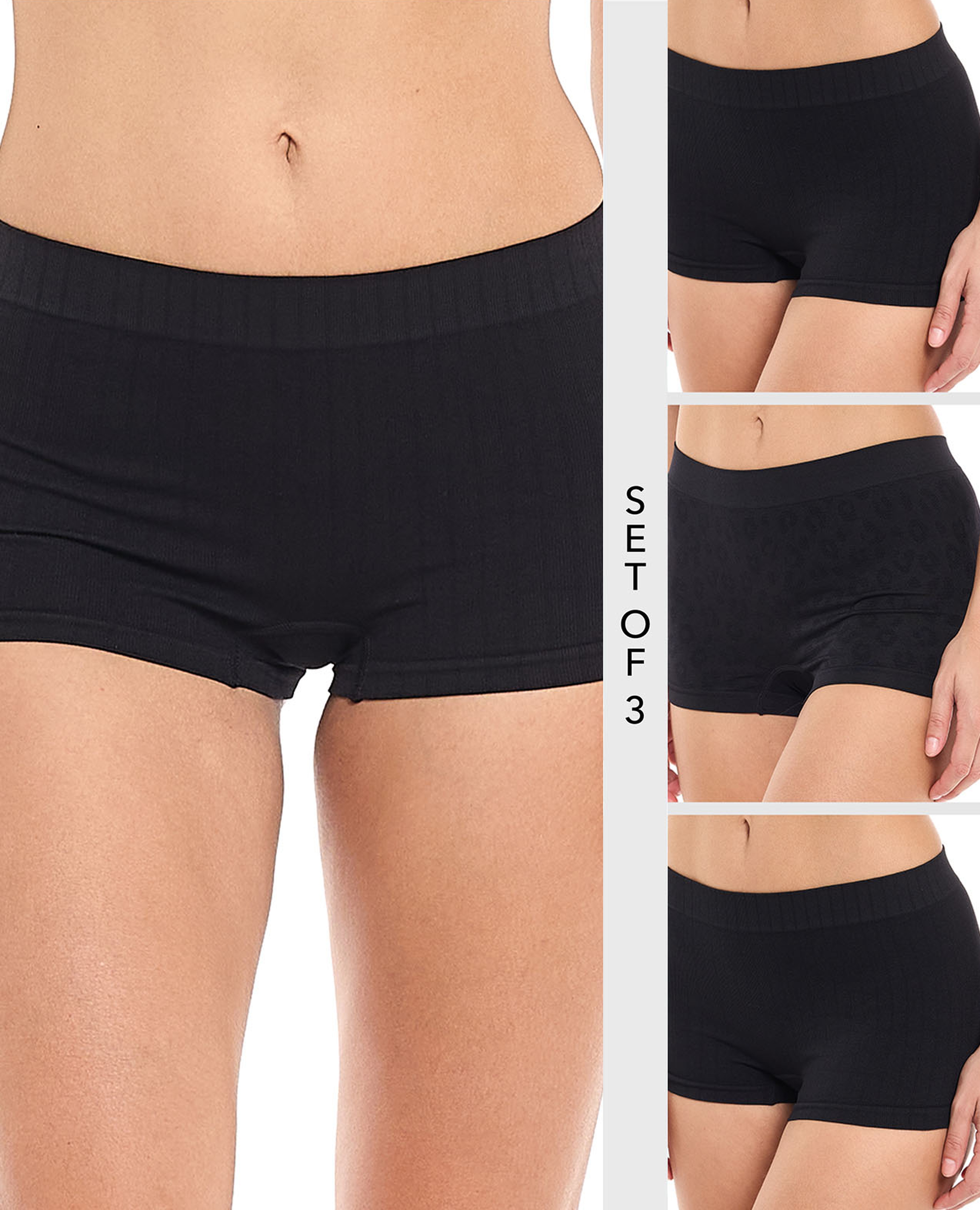 3 Pack Seamless Boyshorts