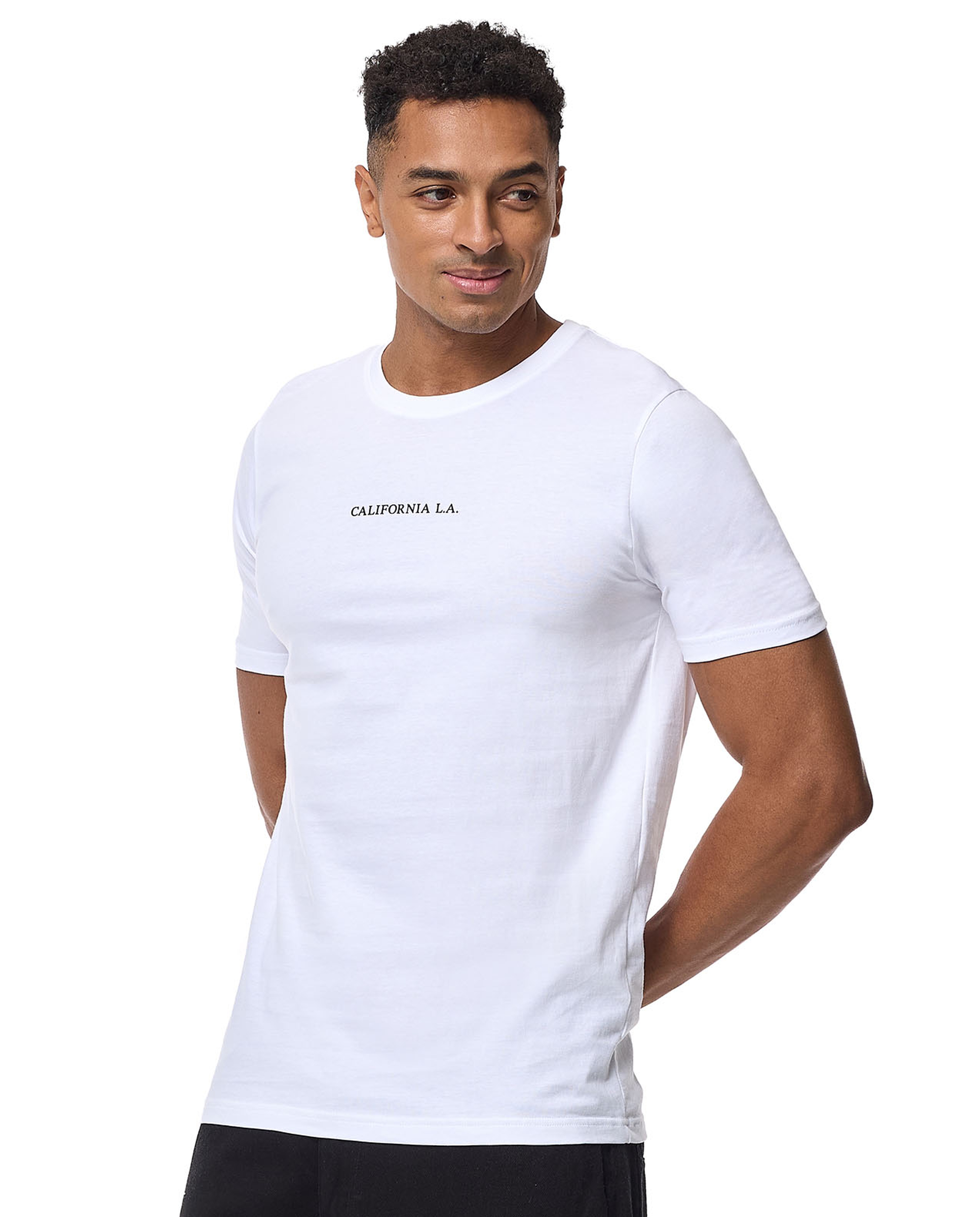 Printed T-shirt with Crew Neck and Short Sleeves