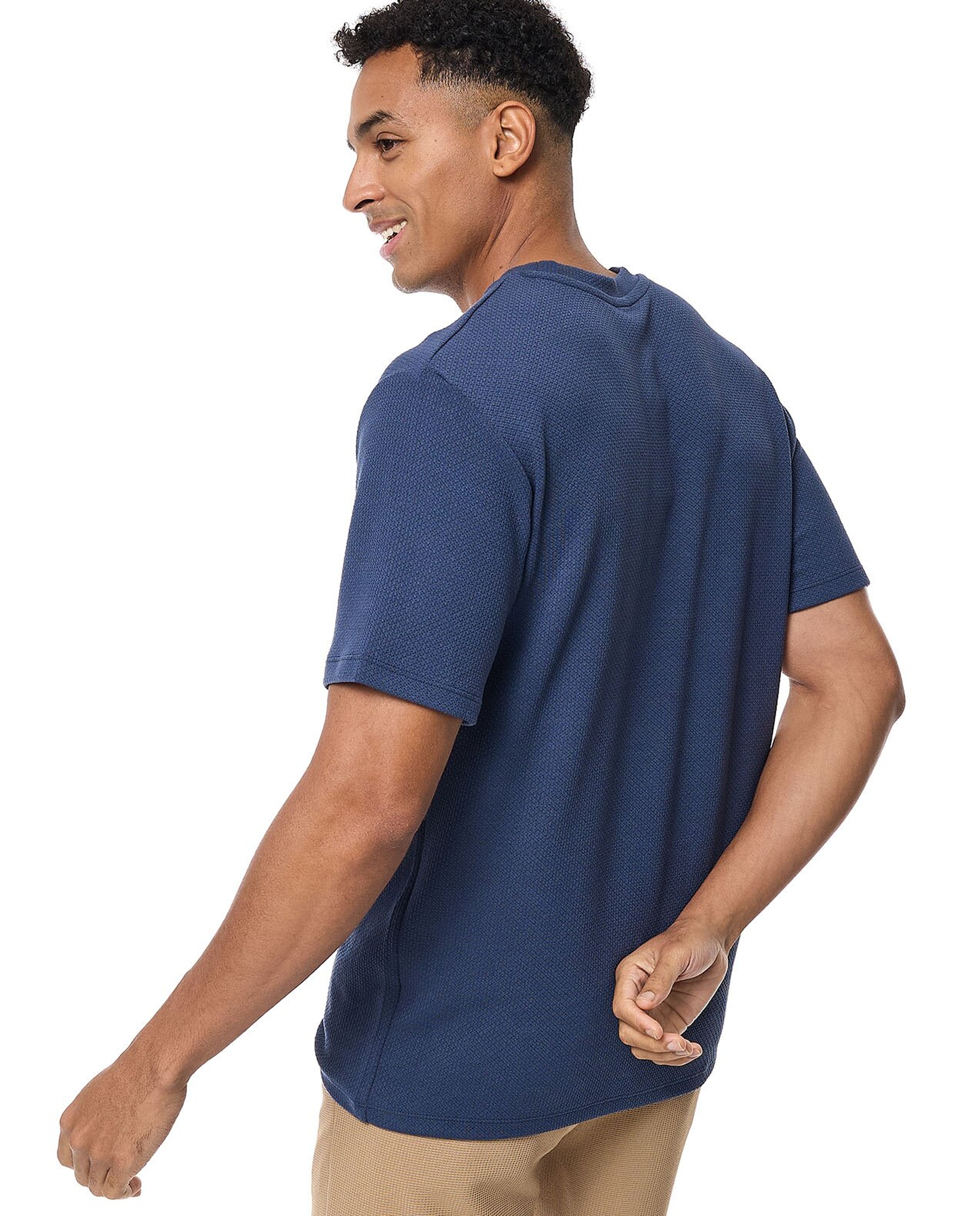 Solid T-shirt with Crew Neck and Short Sleeves