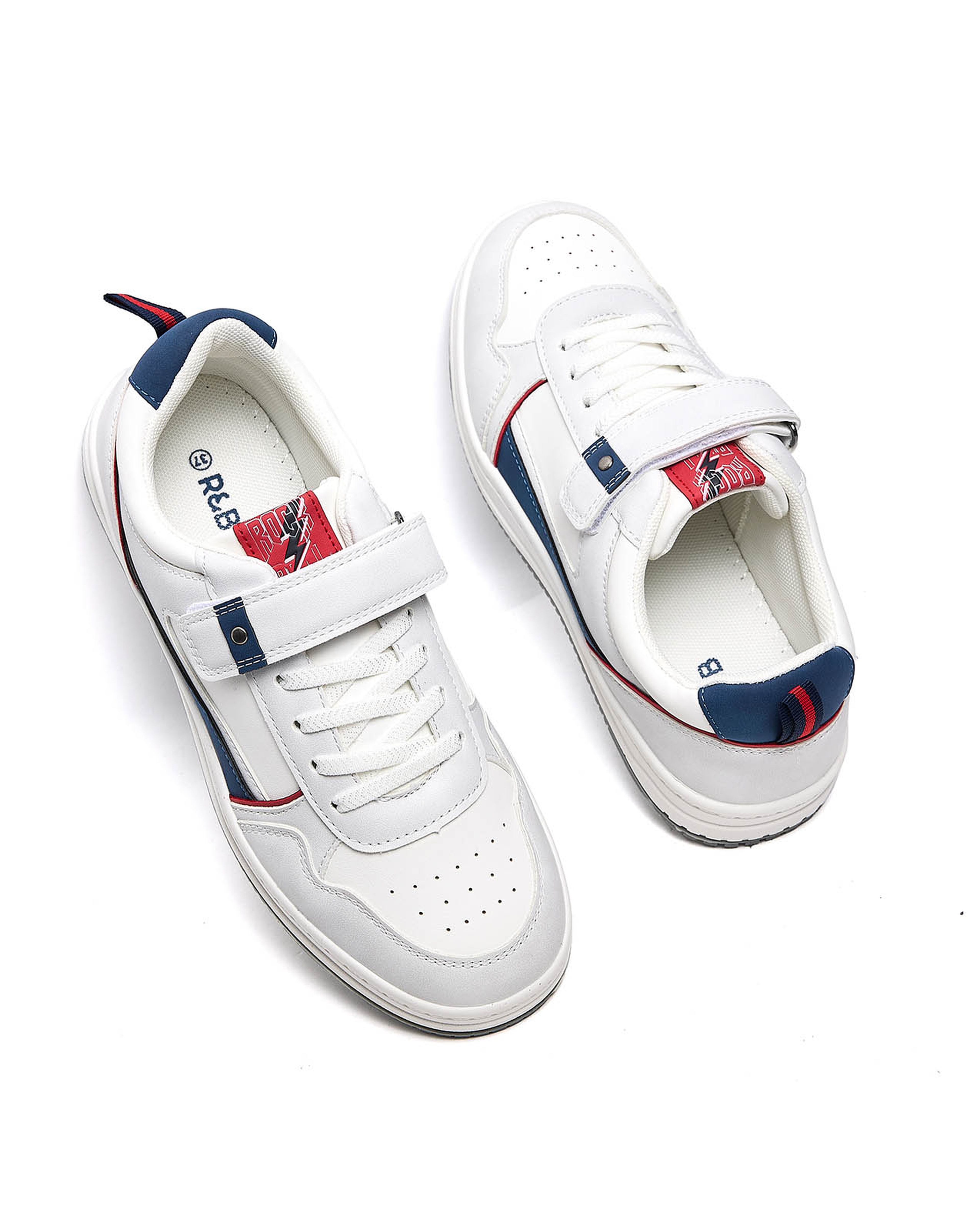 Color Block Velcro Shoes