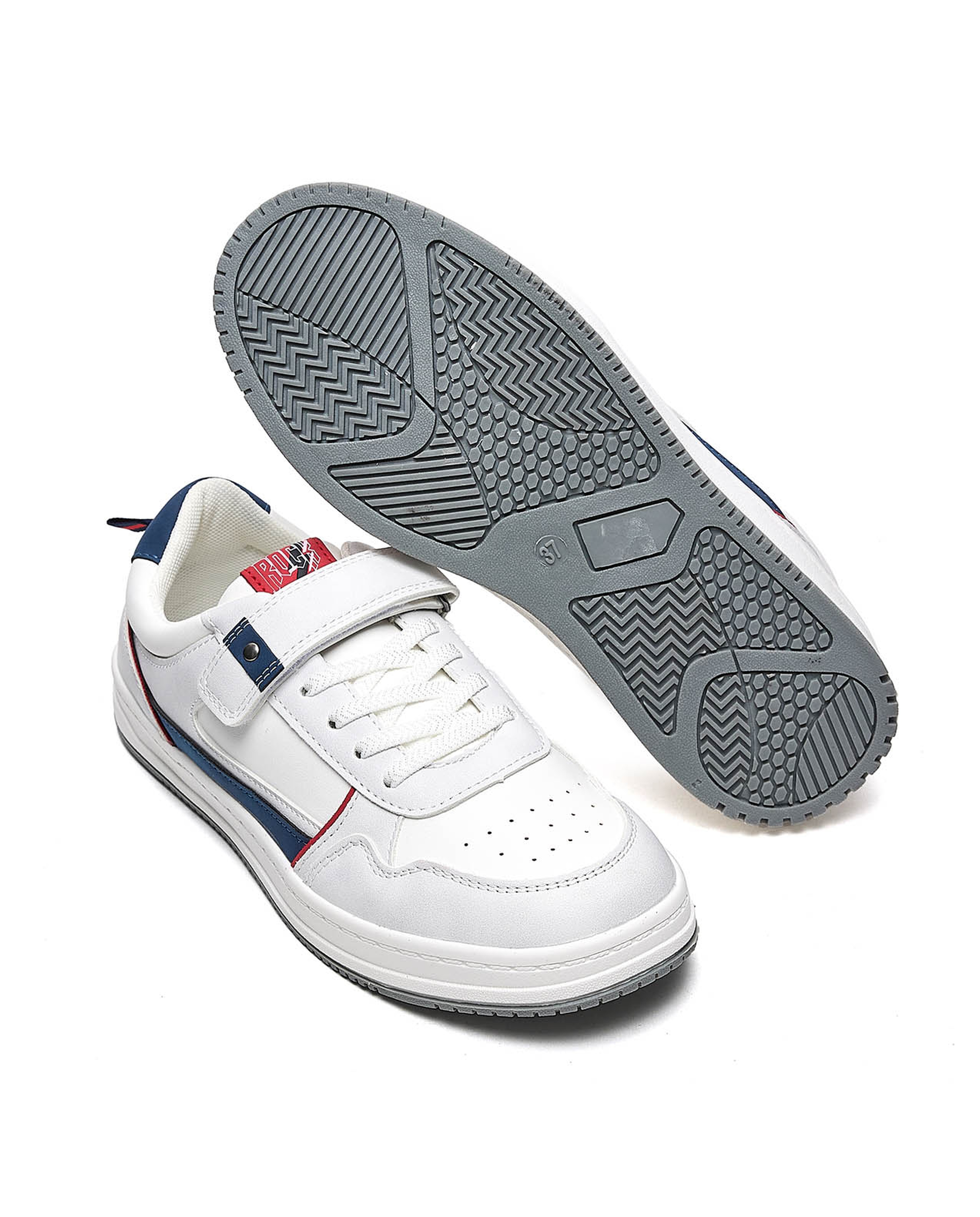 Color Block Velcro Shoes