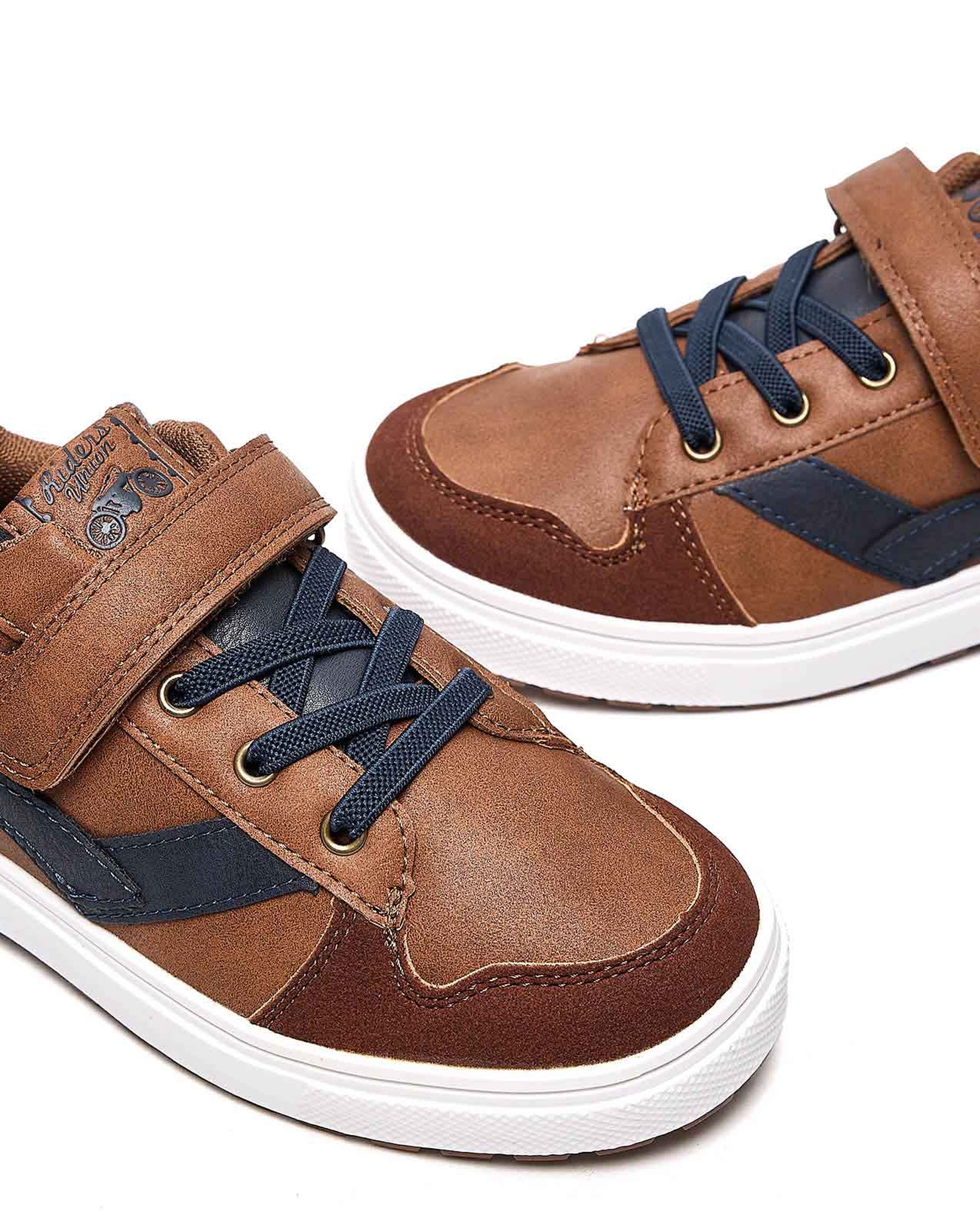 Color Block Velcro Shoes