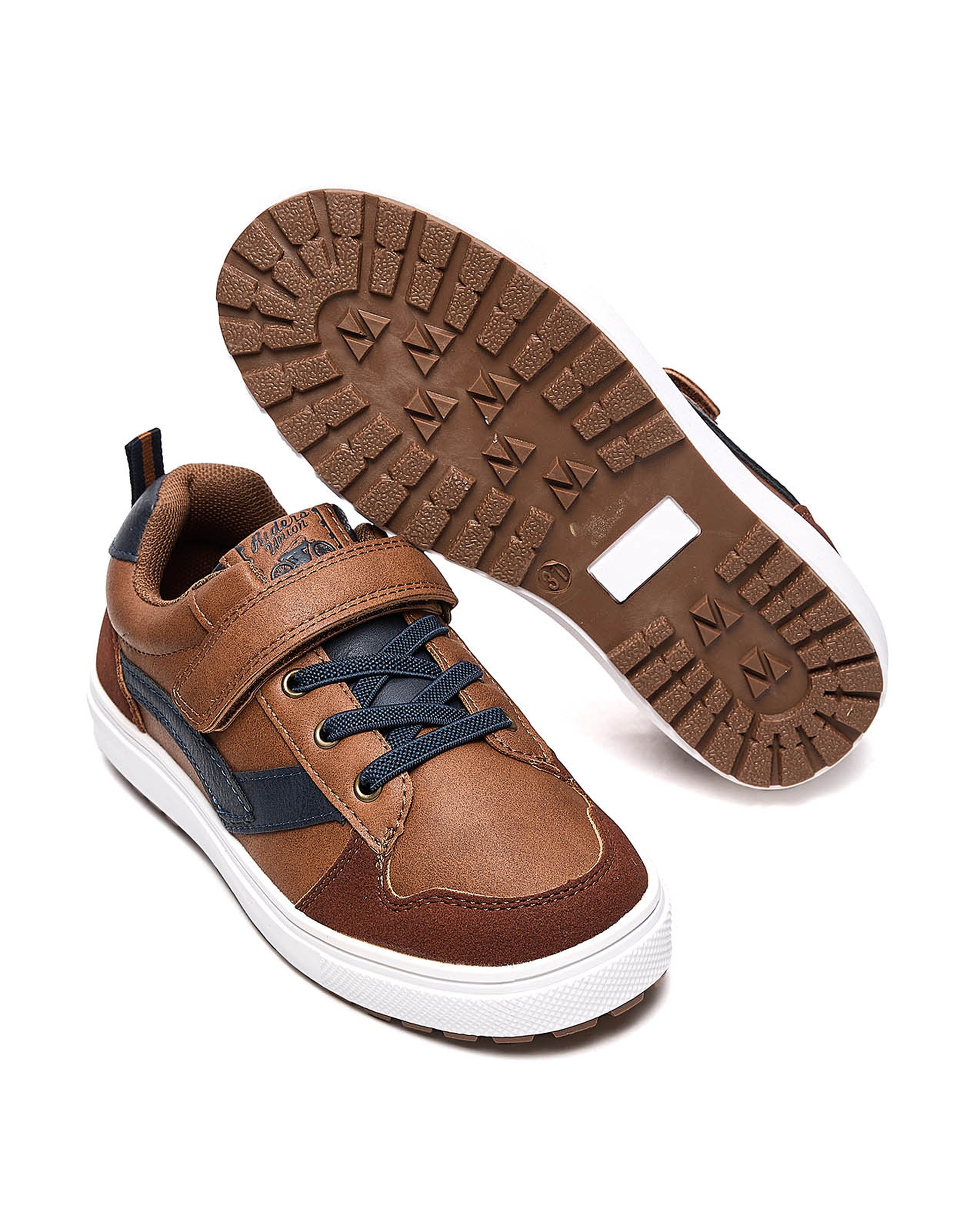 Color Block Velcro Shoes