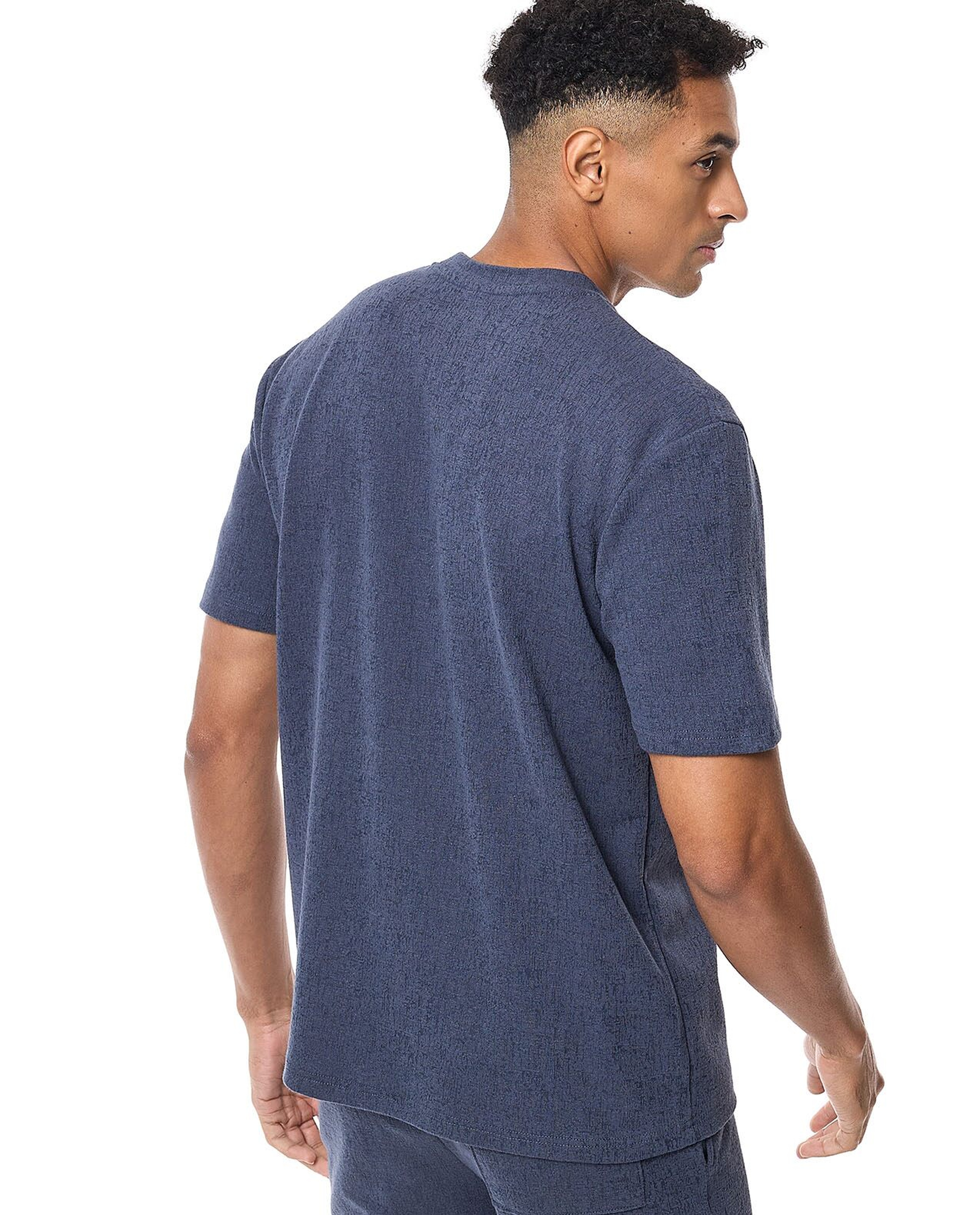 Solid T-shirt with Crew Neck and Short Sleeves