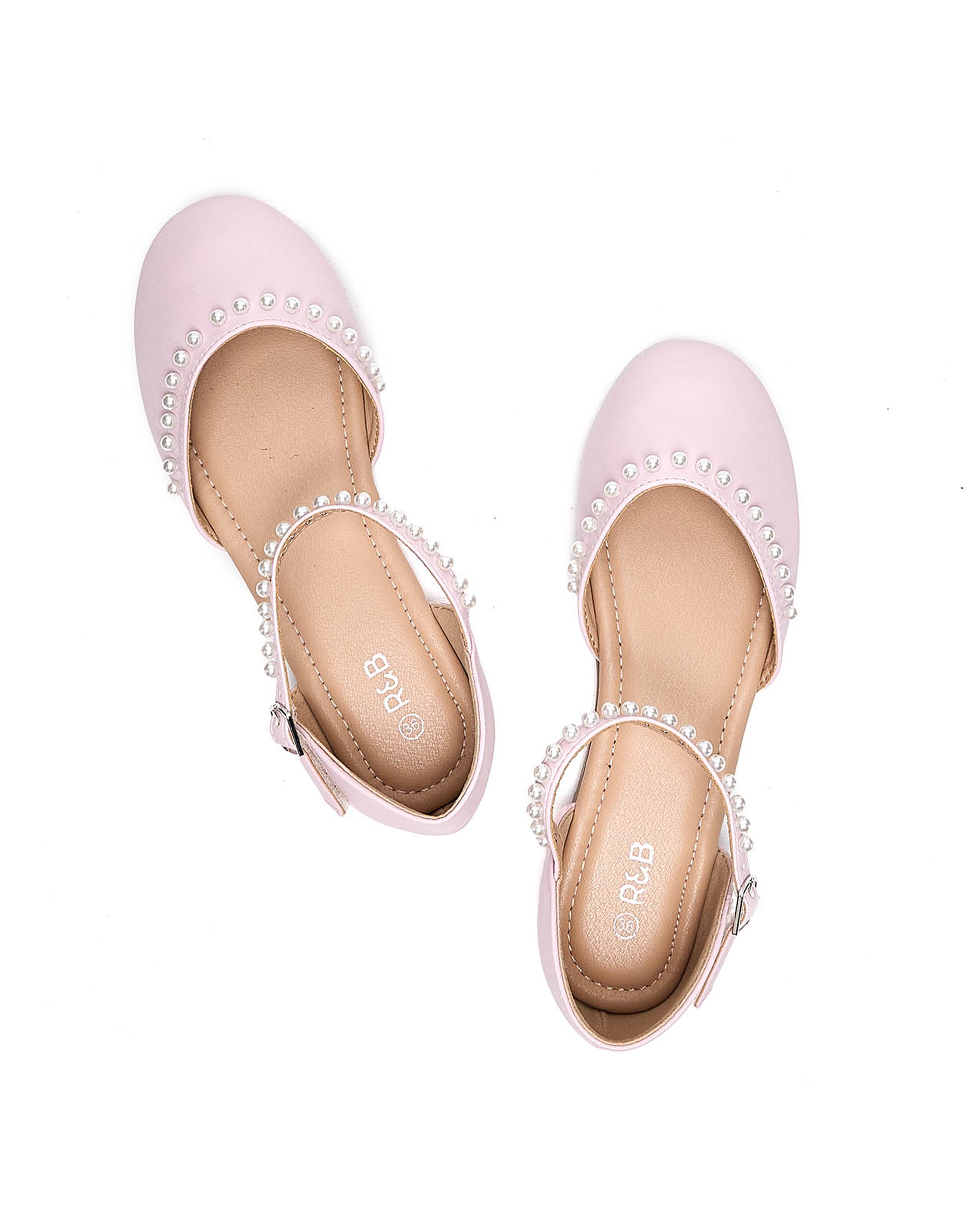 Pearl Embellished Flat Shoes