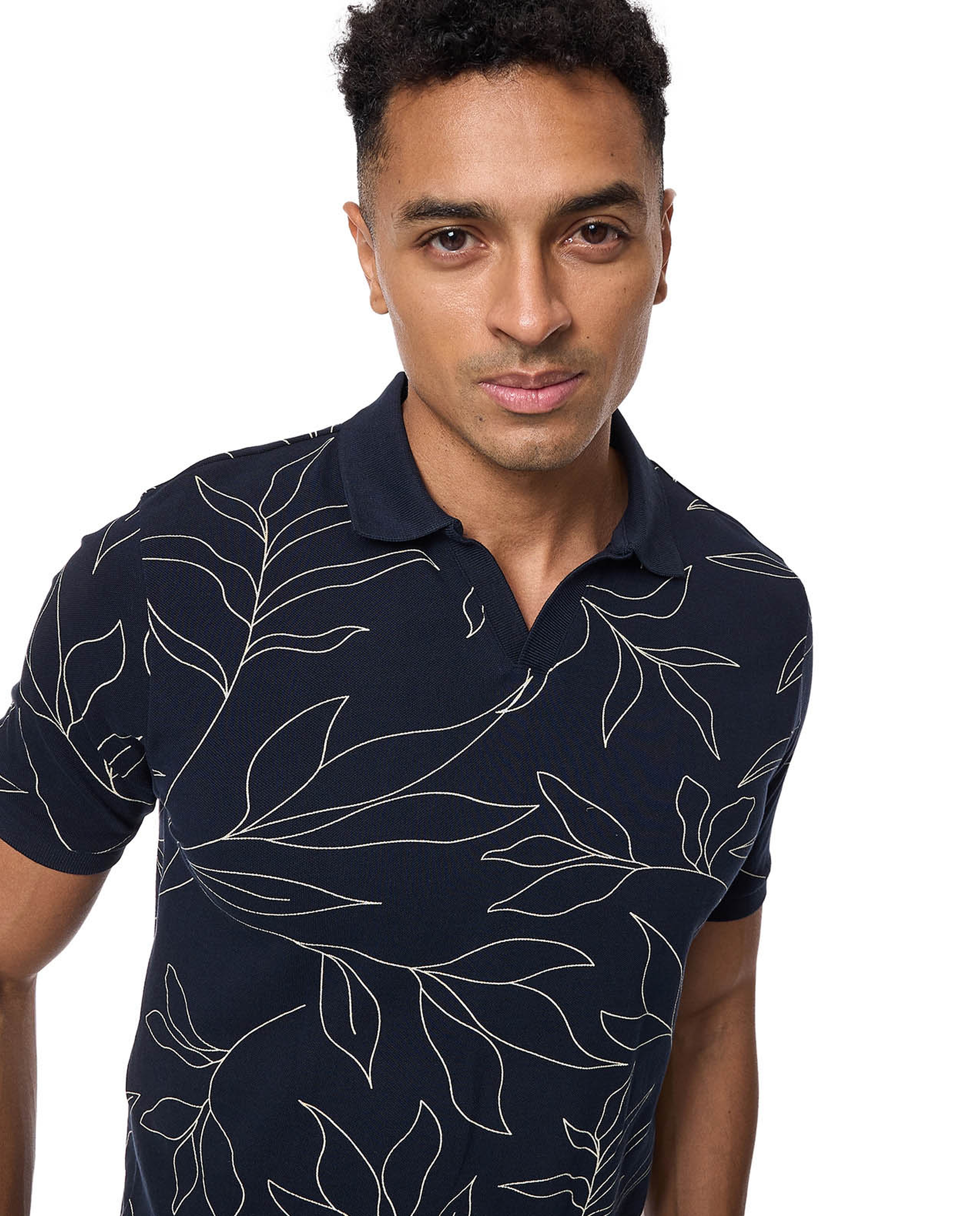 Printed Polo T-Shirt and Short Sleeves