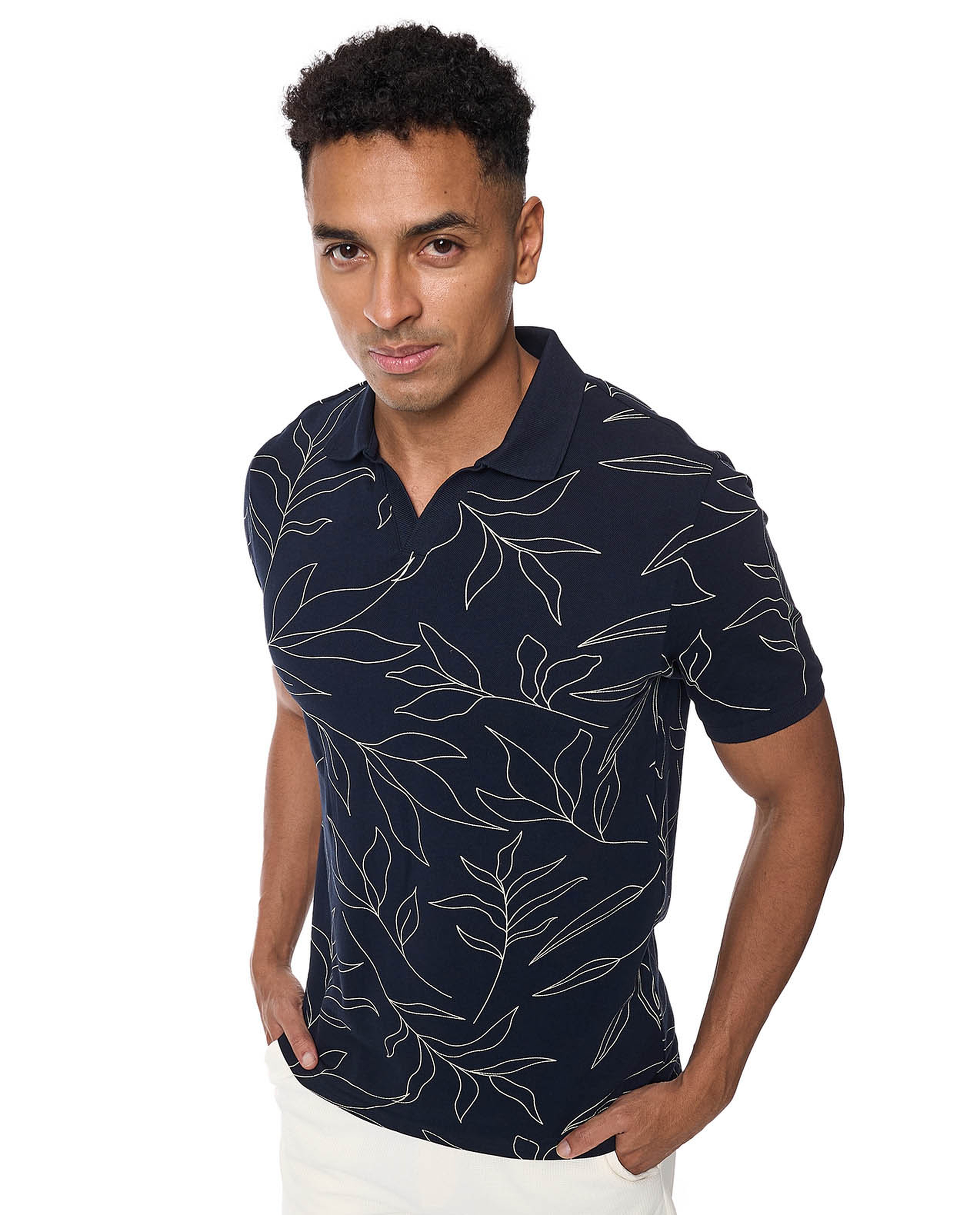 Printed Polo T-Shirt and Short Sleeves