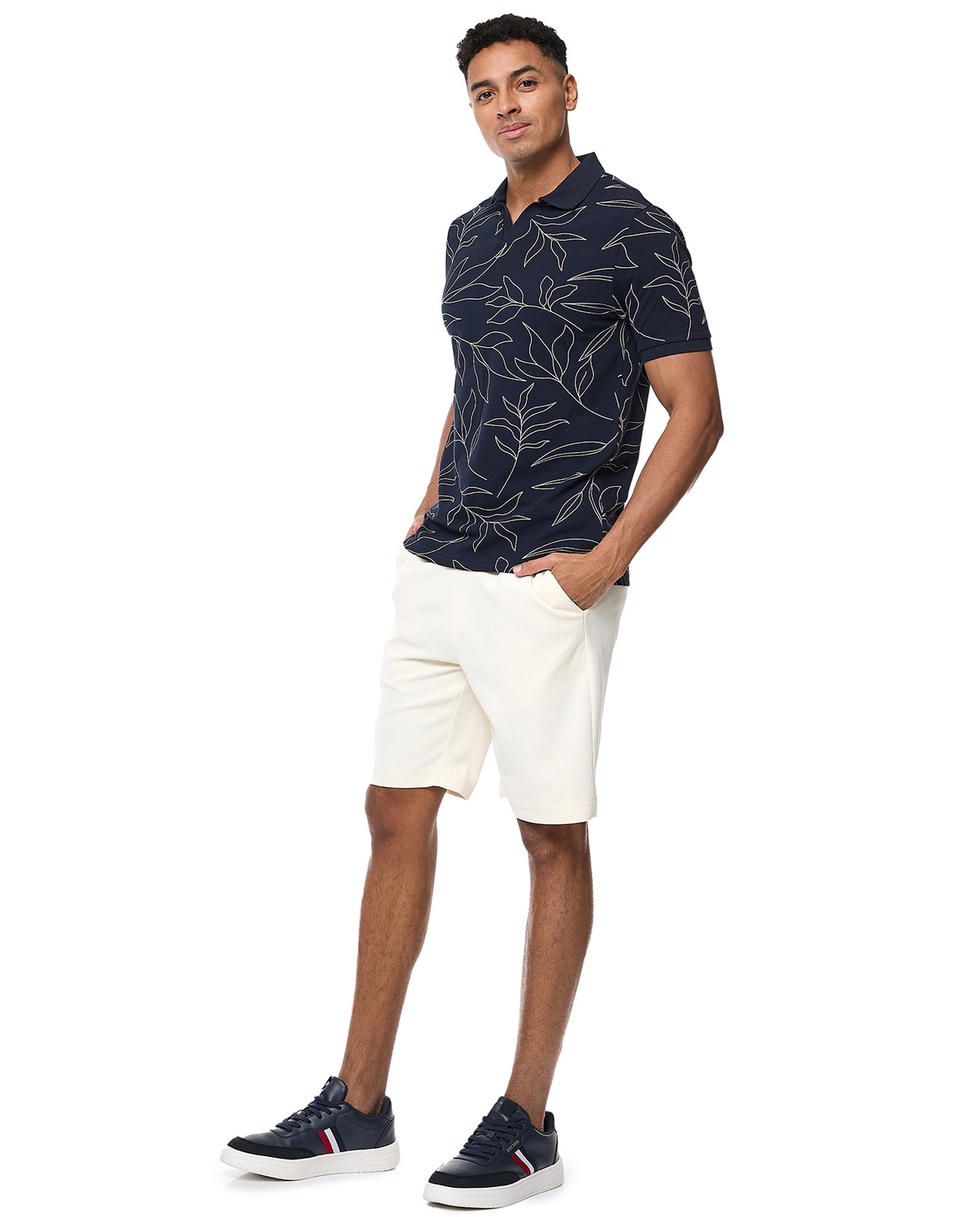 Printed Polo T-Shirt and Short Sleeves