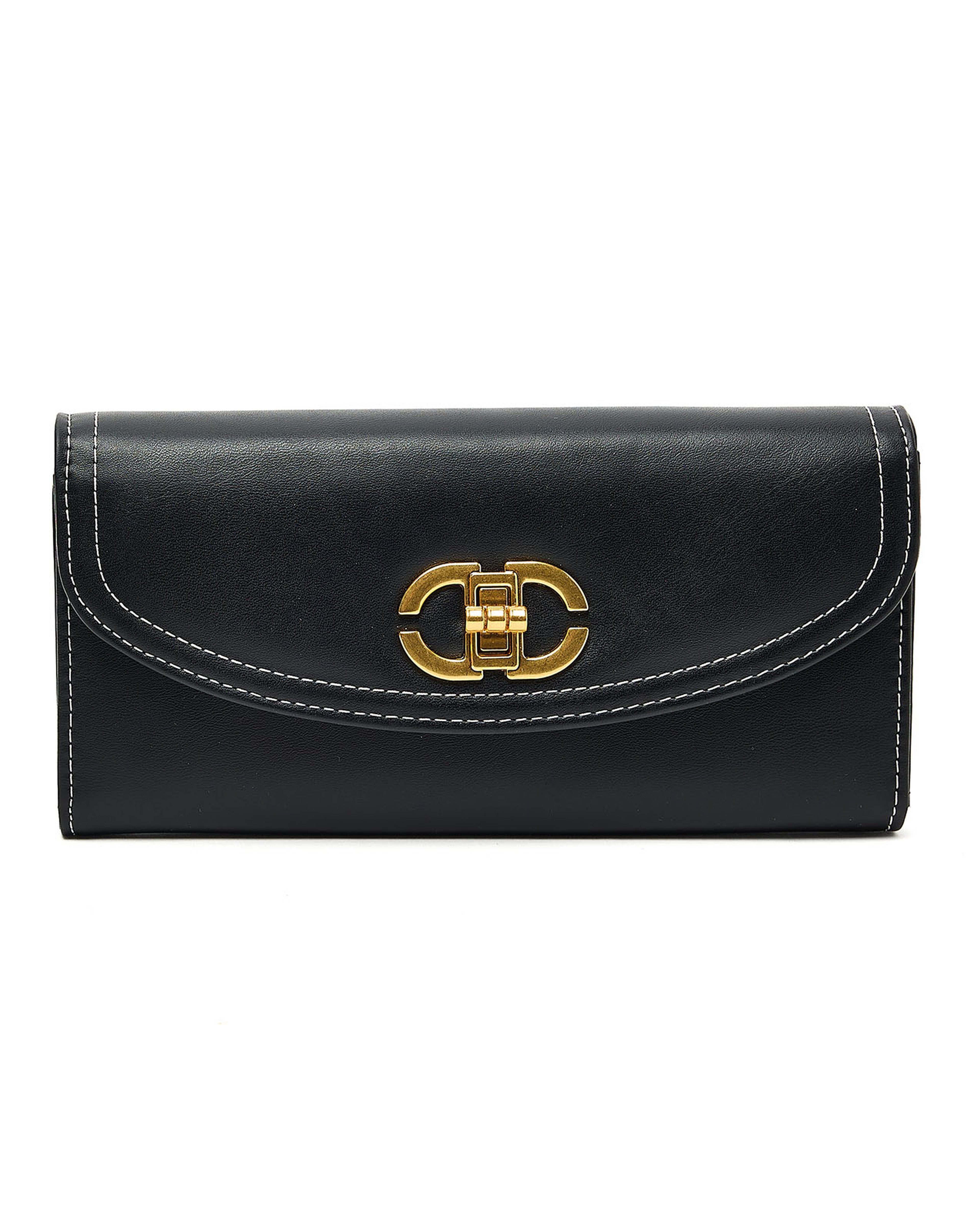 Metal Detail Long Wallet