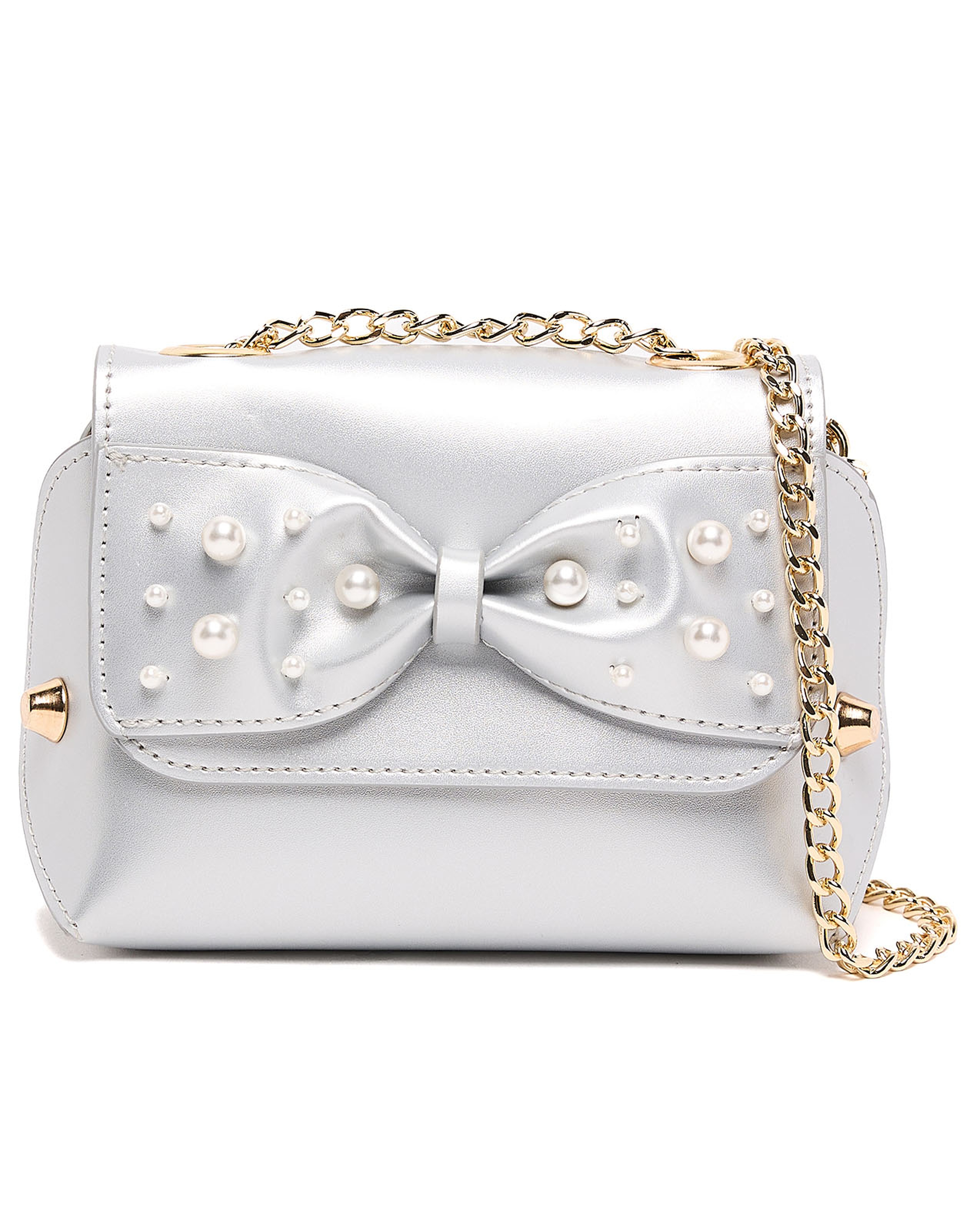 حقيبة سلينغ مزينة بفيونكة