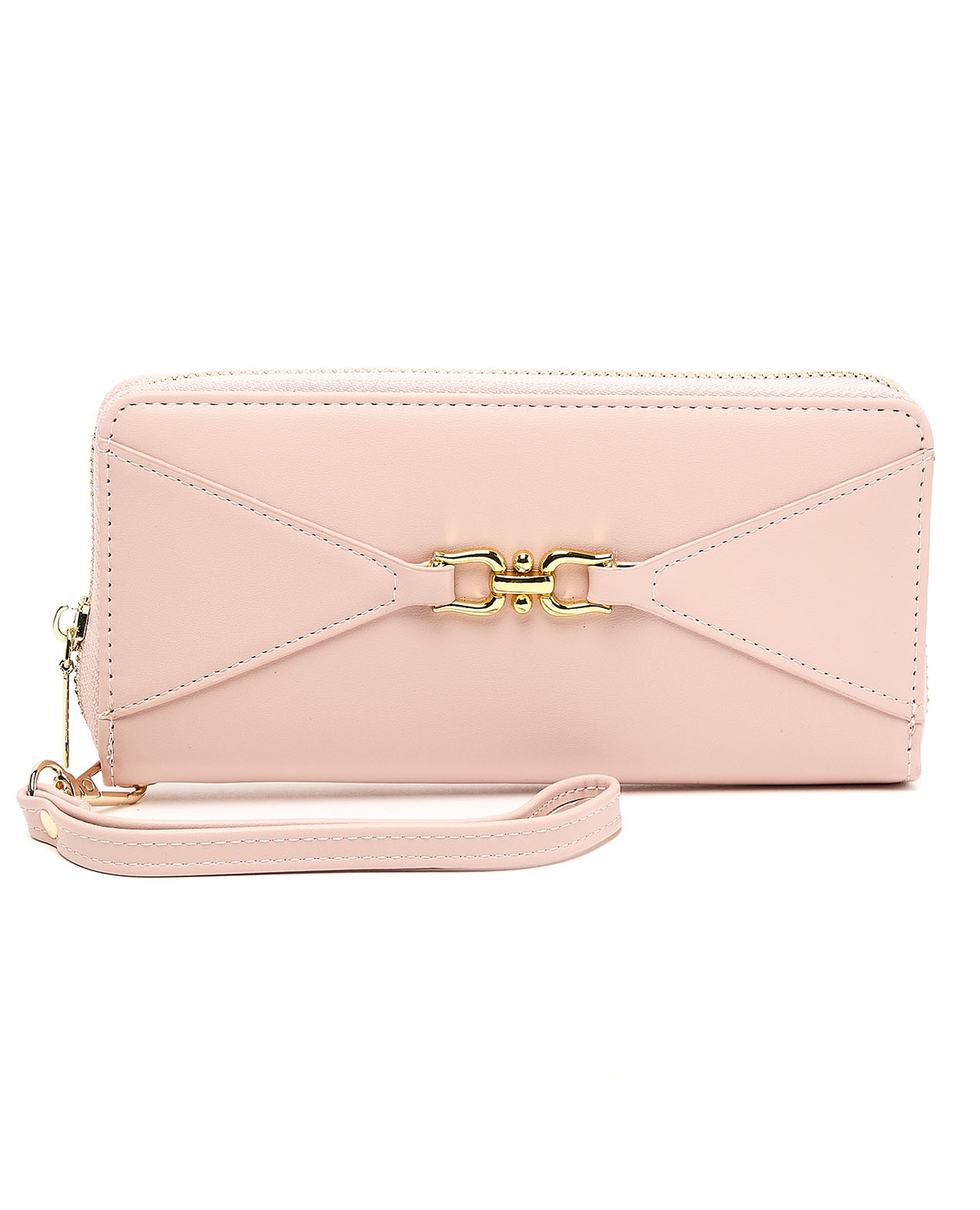 Metal Detail Long Wallet