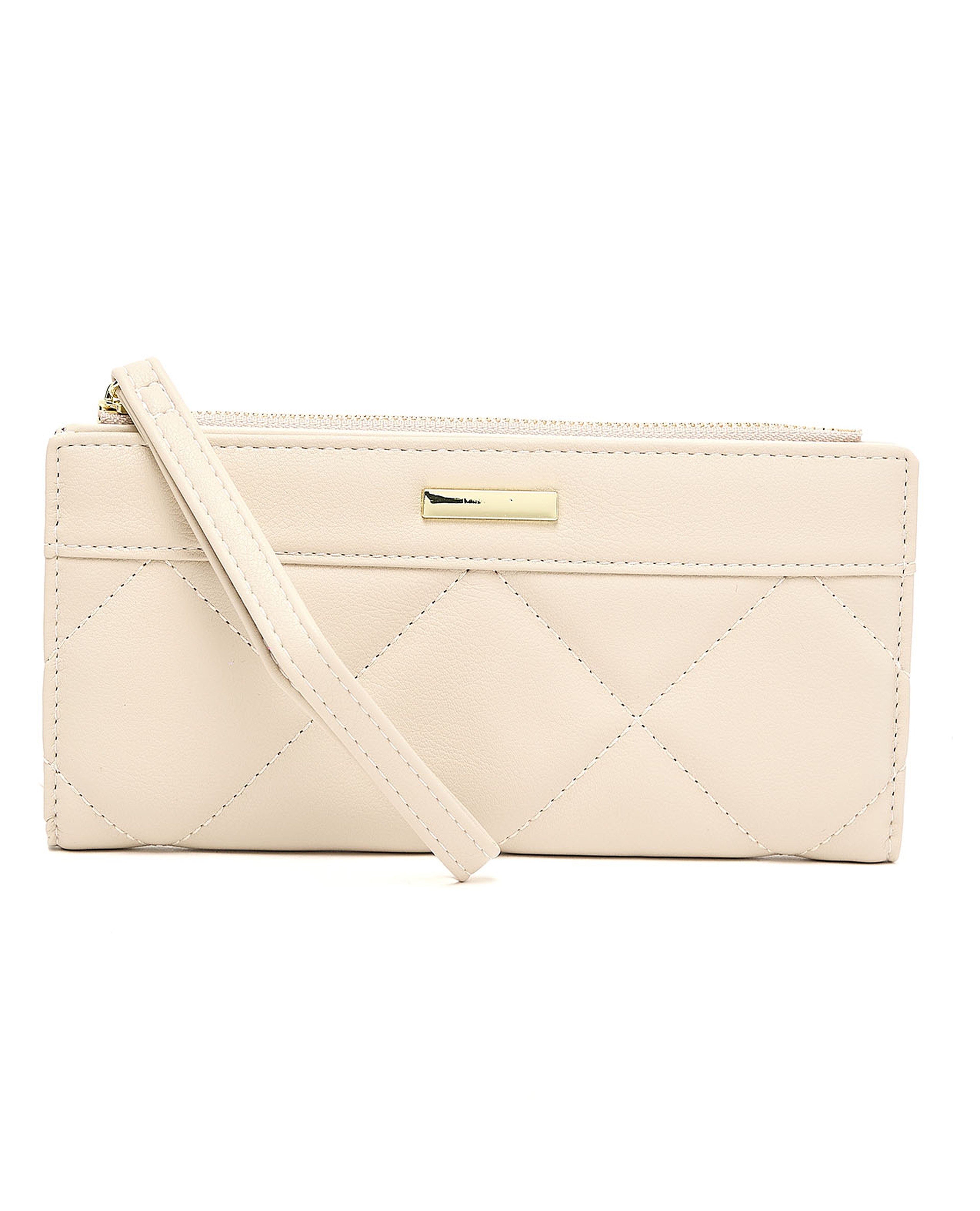 Stitch Detail Long Wallet