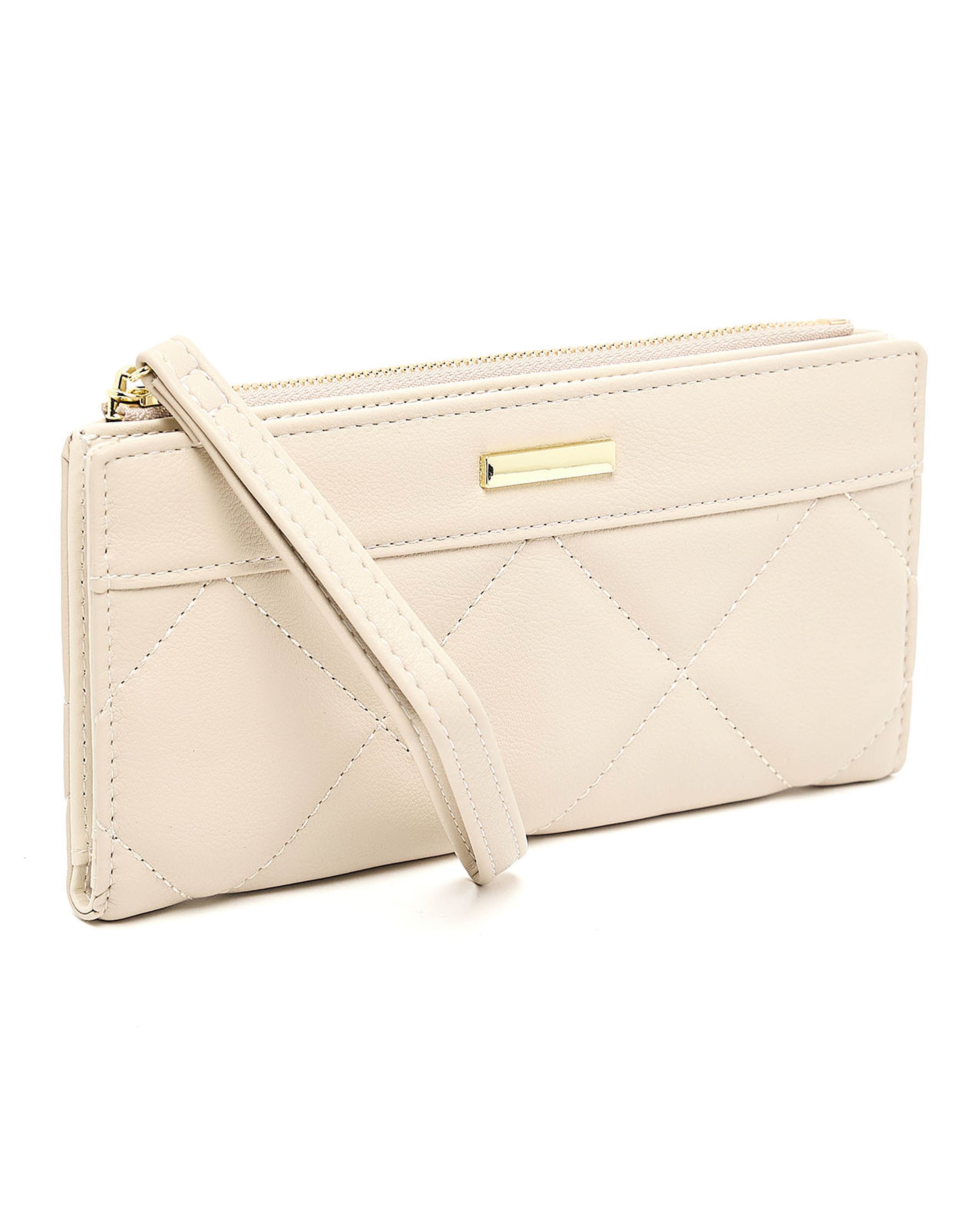 Stitch Detail Long Wallet