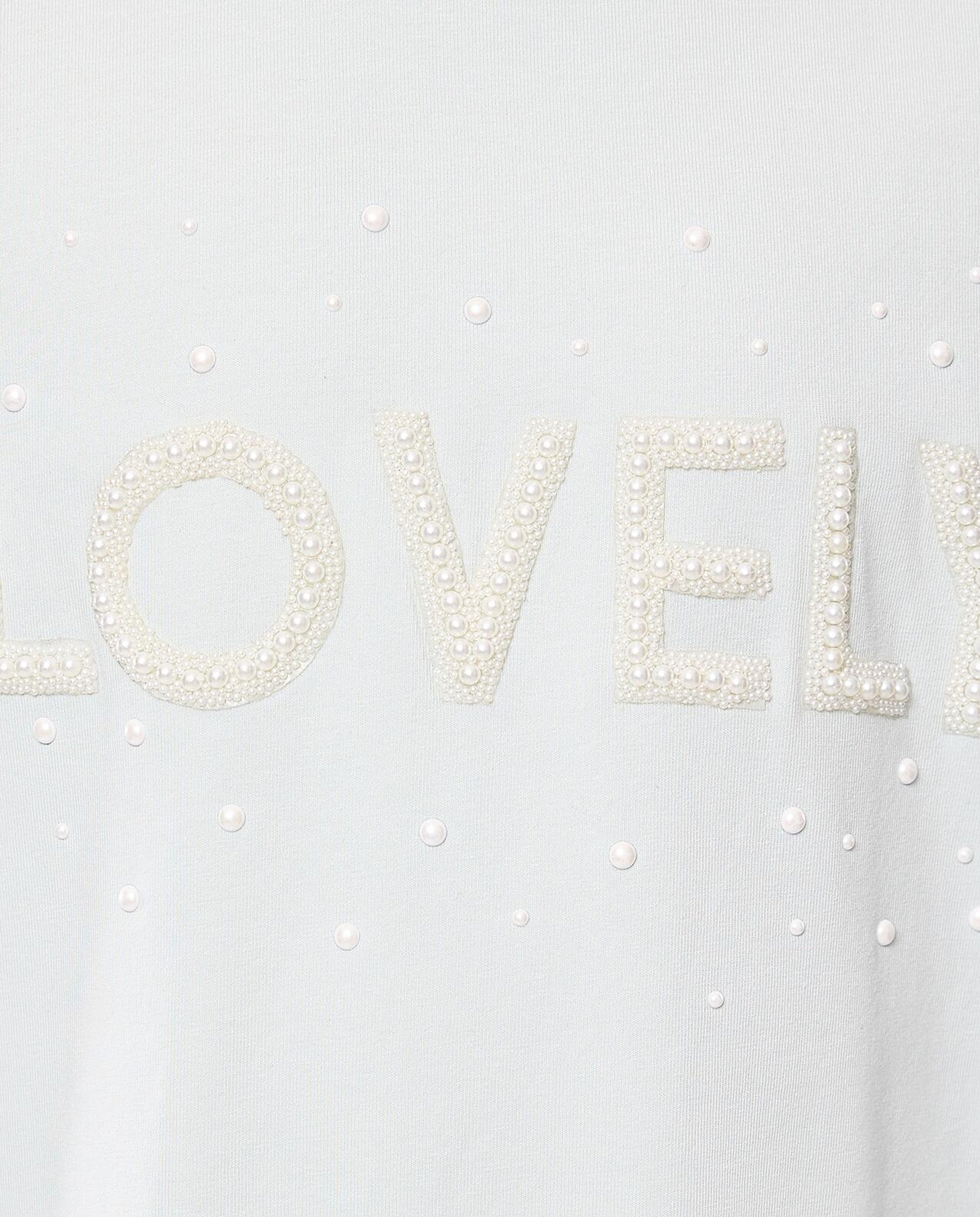 Embroidered T-Shirt with Crew Neck and Short Sleeves