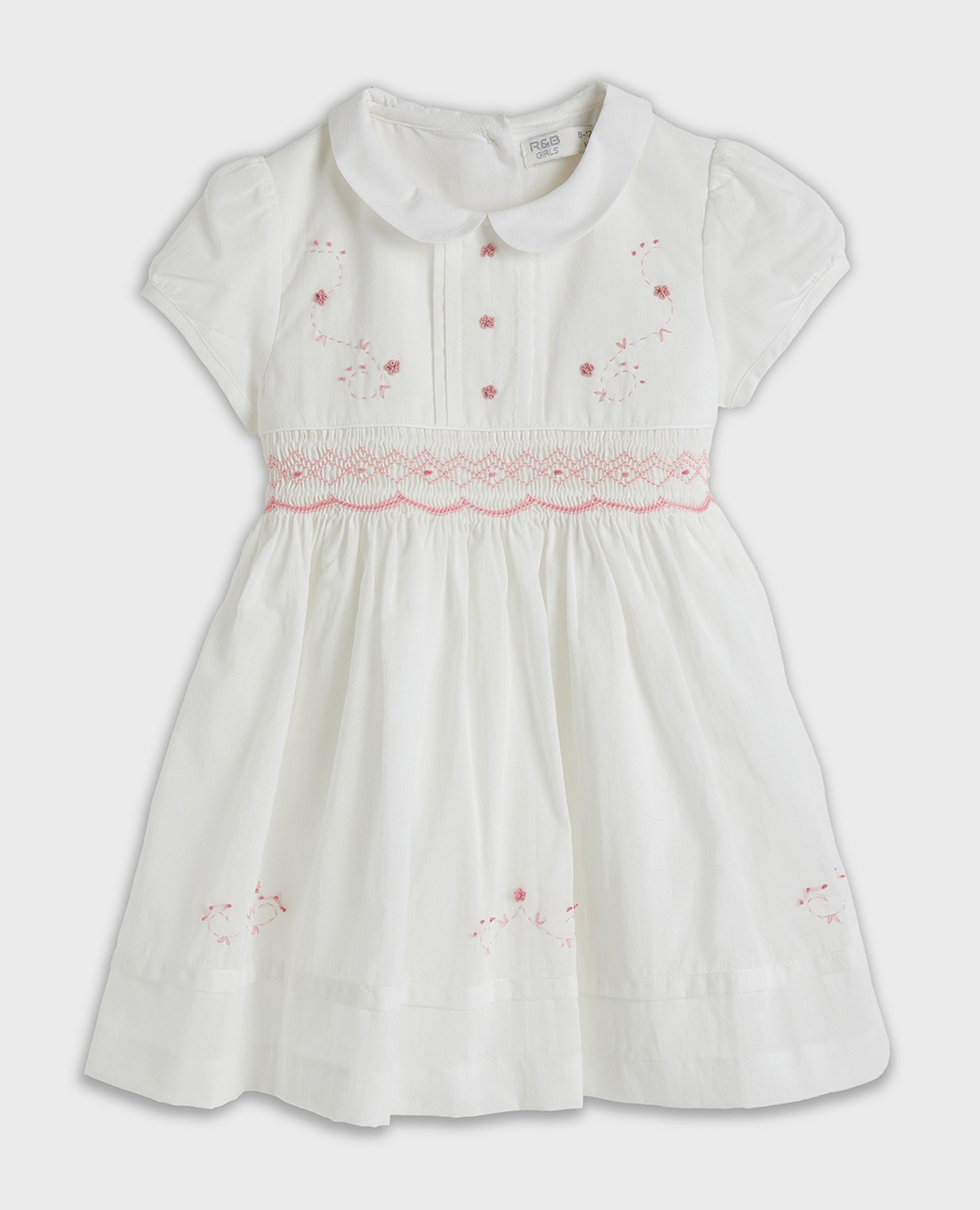 فستان واسع بياقة بيبي وأكمام بالون