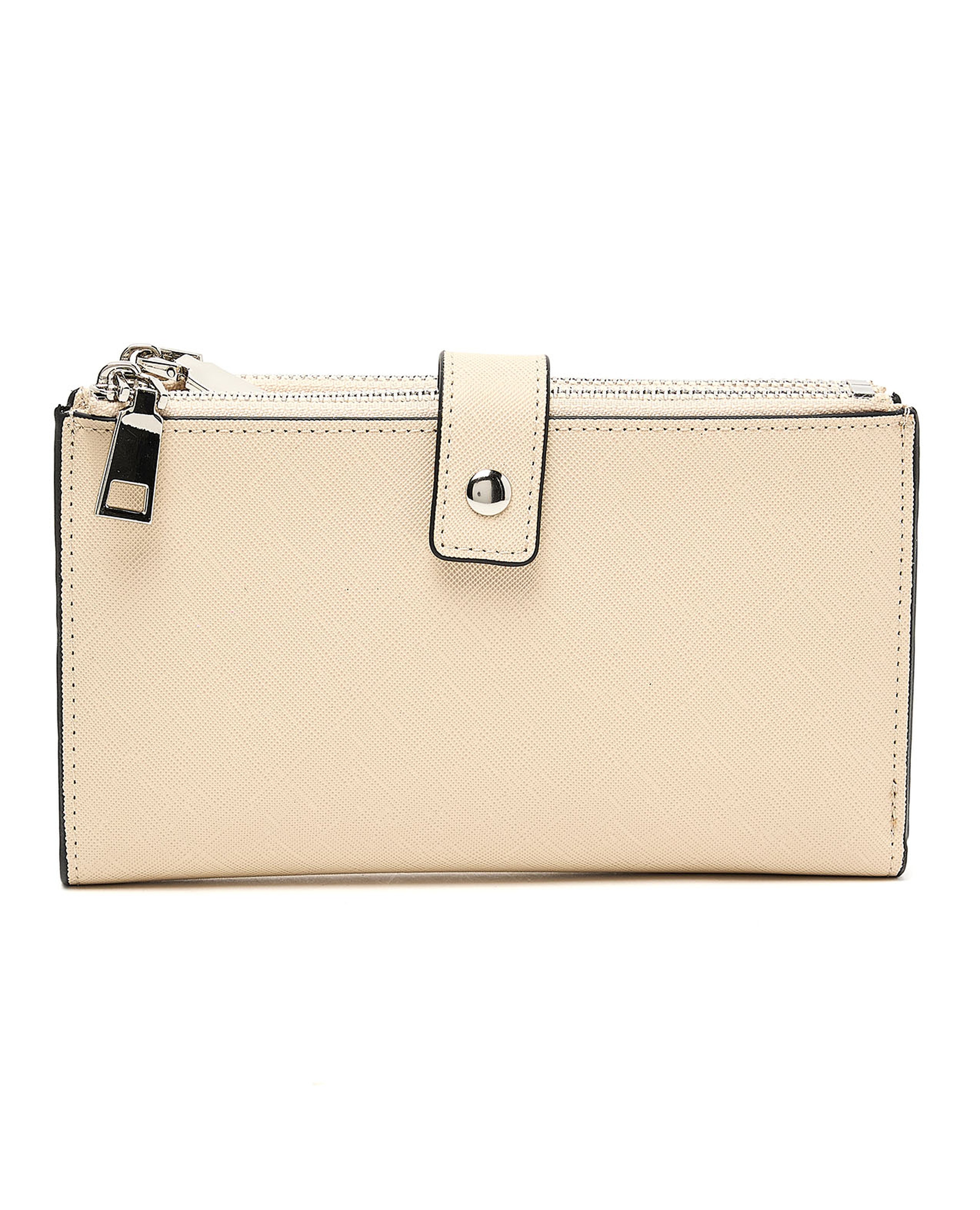 Textured Zippered Wallet