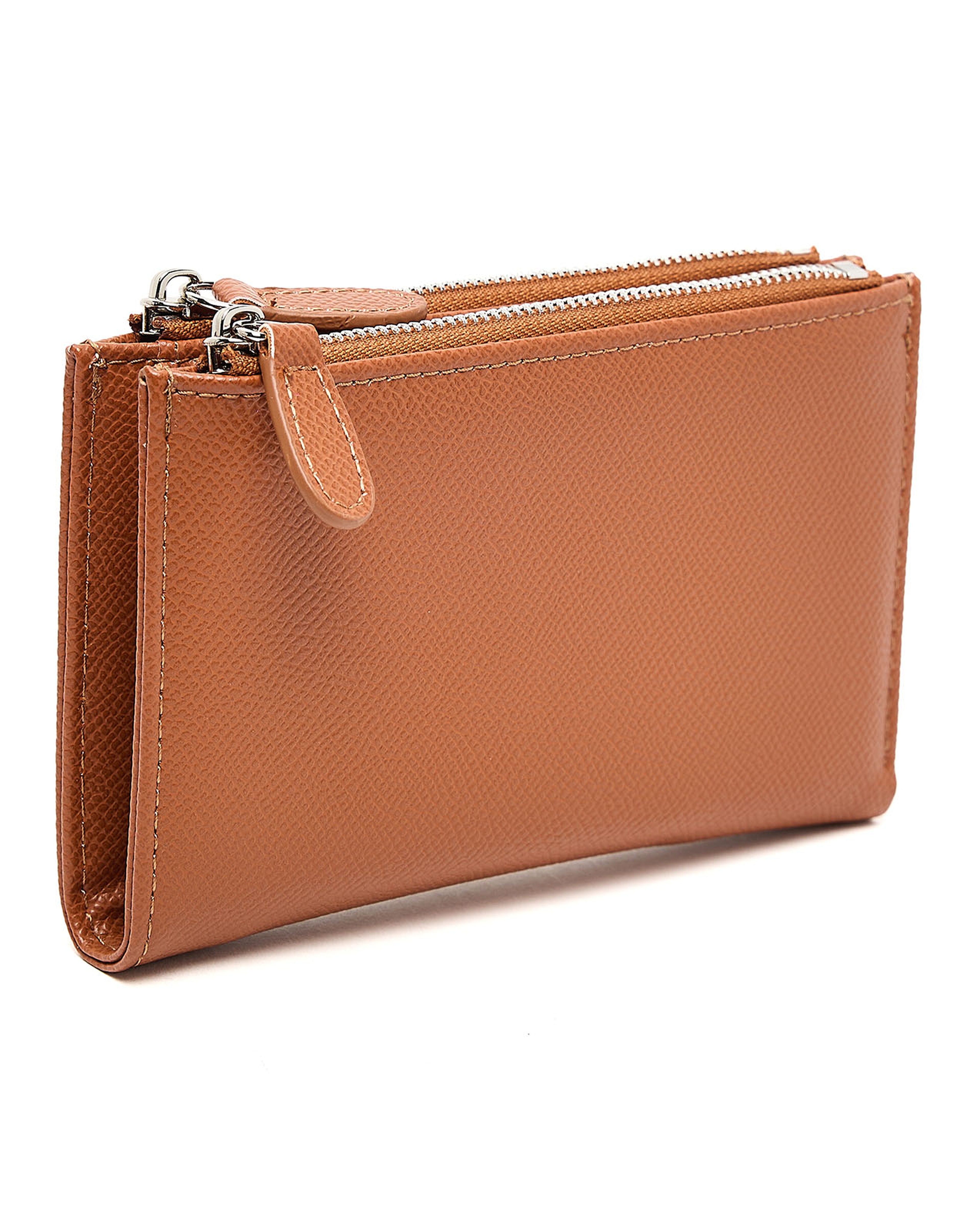 Textured Zippered Wallet