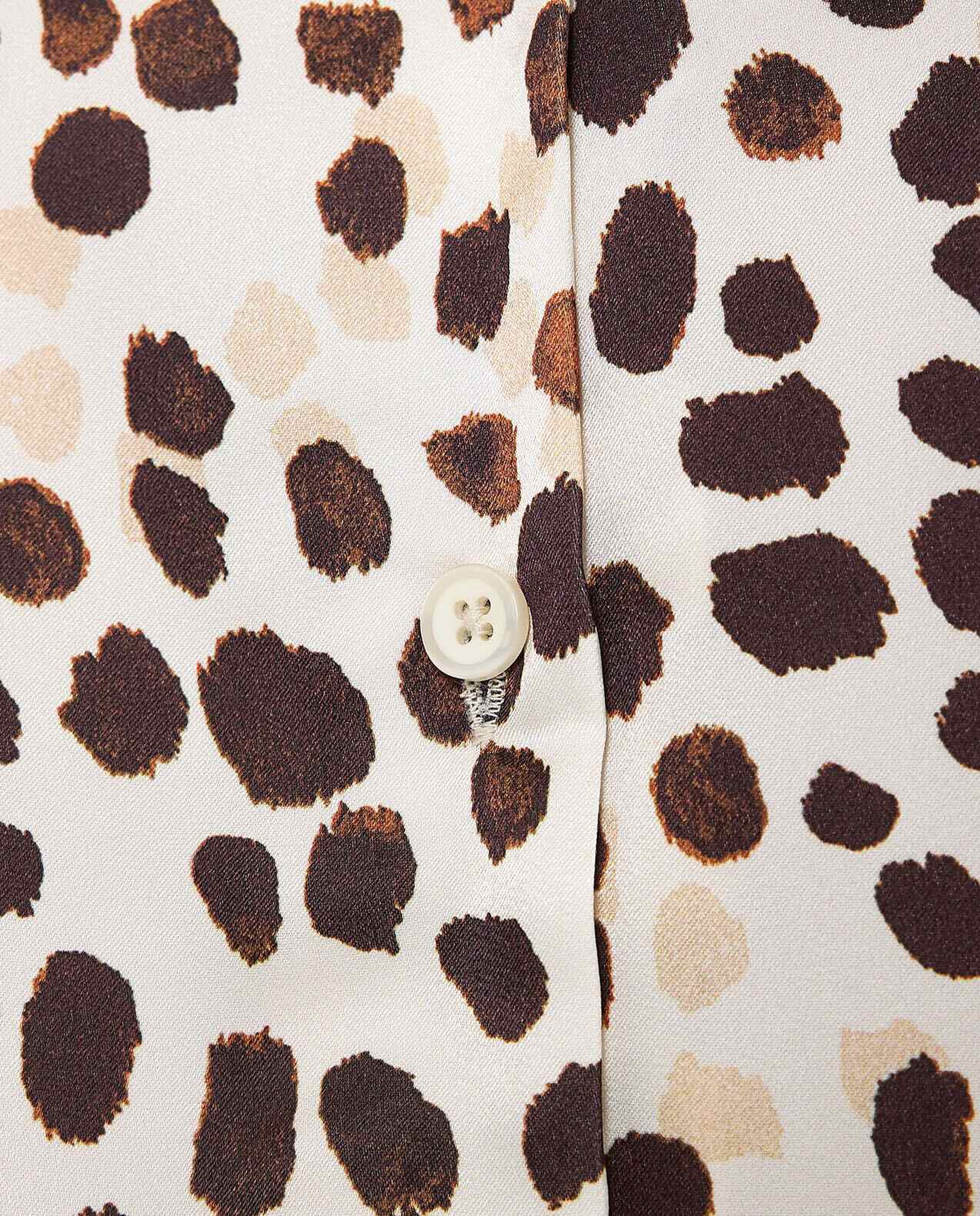 Printed Overshirt with Classic Collar and Long Sleeves