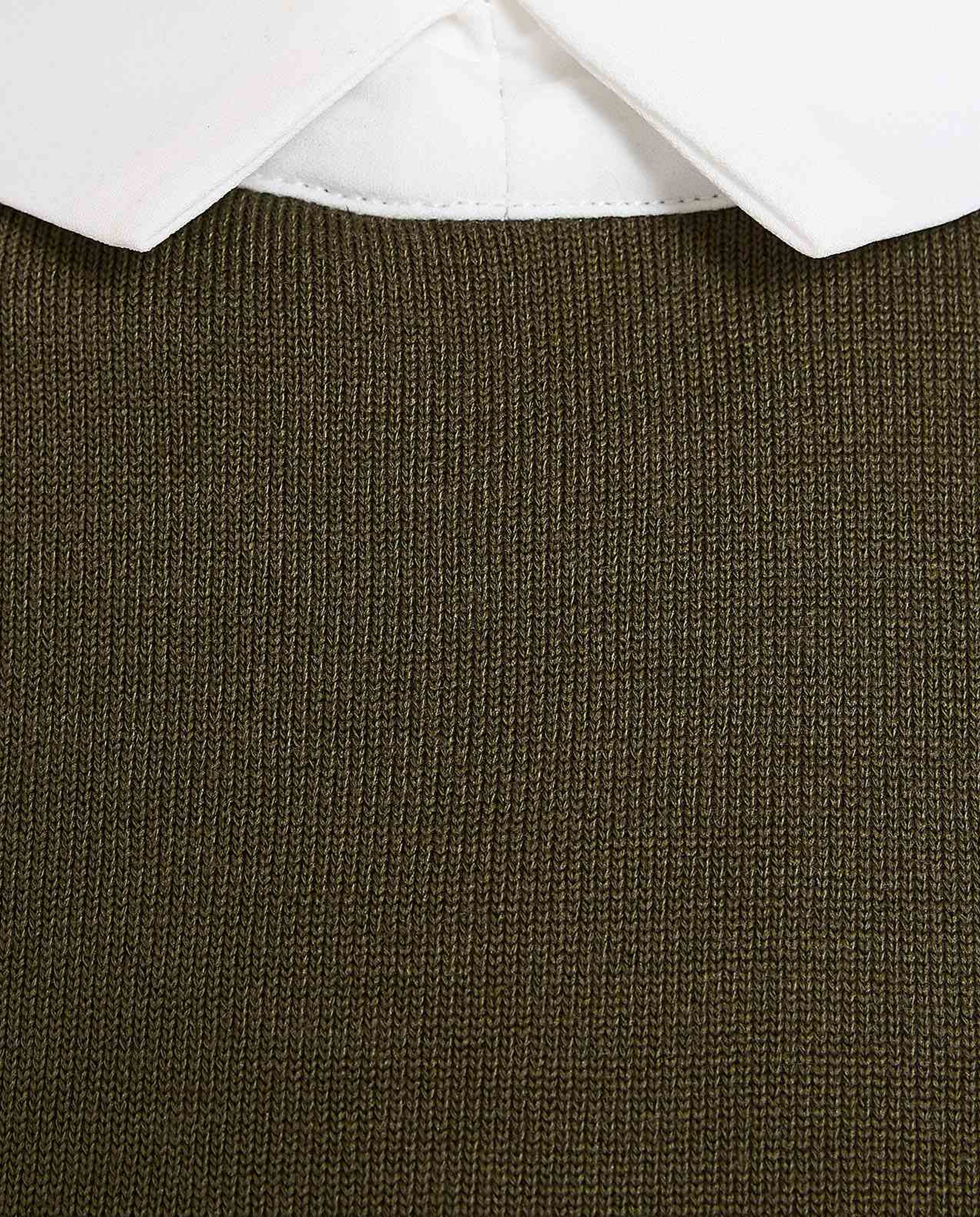 Color Block Shirt Tunic with Long Sleeves