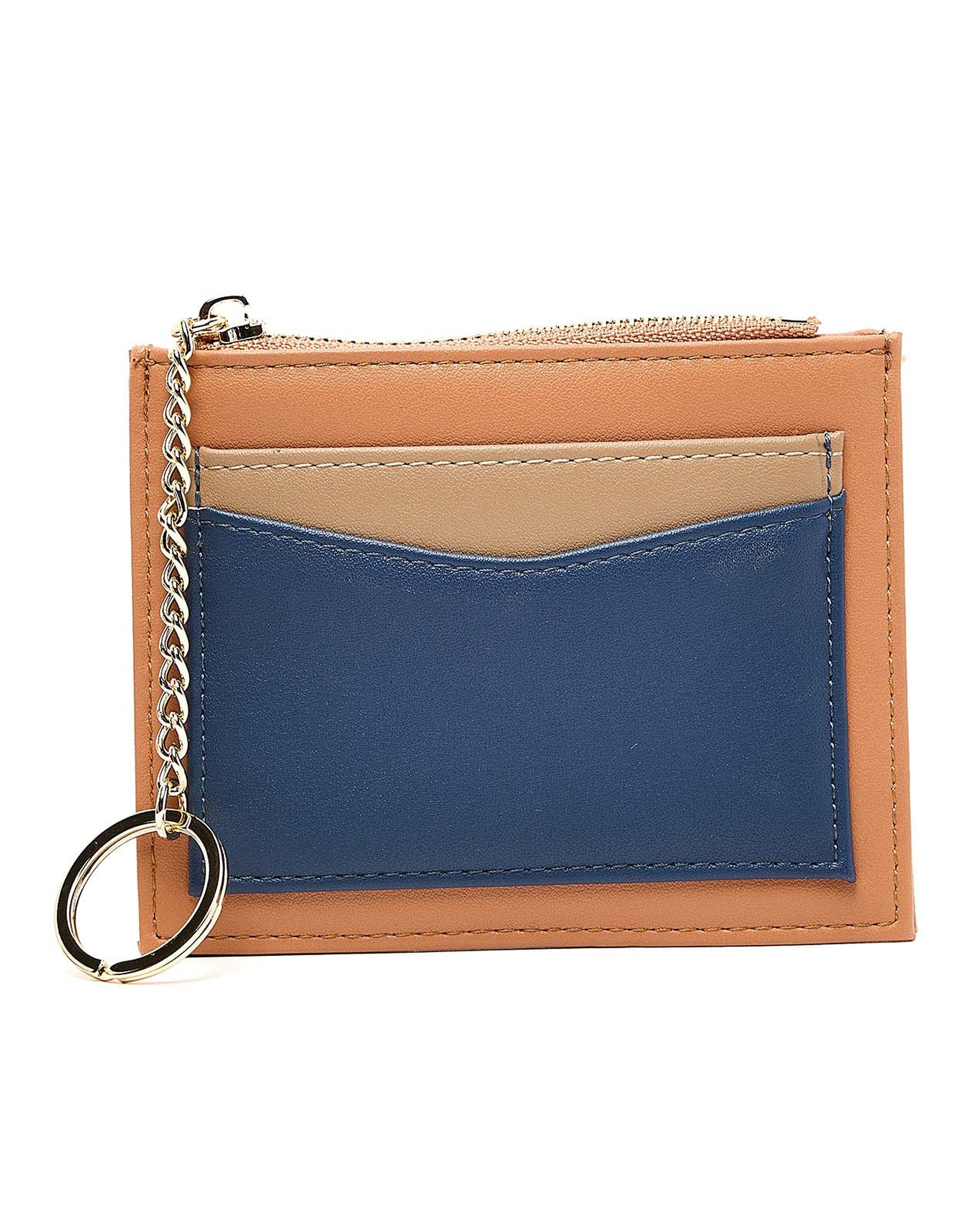 حافظة بطاقات بألوان متناسقة