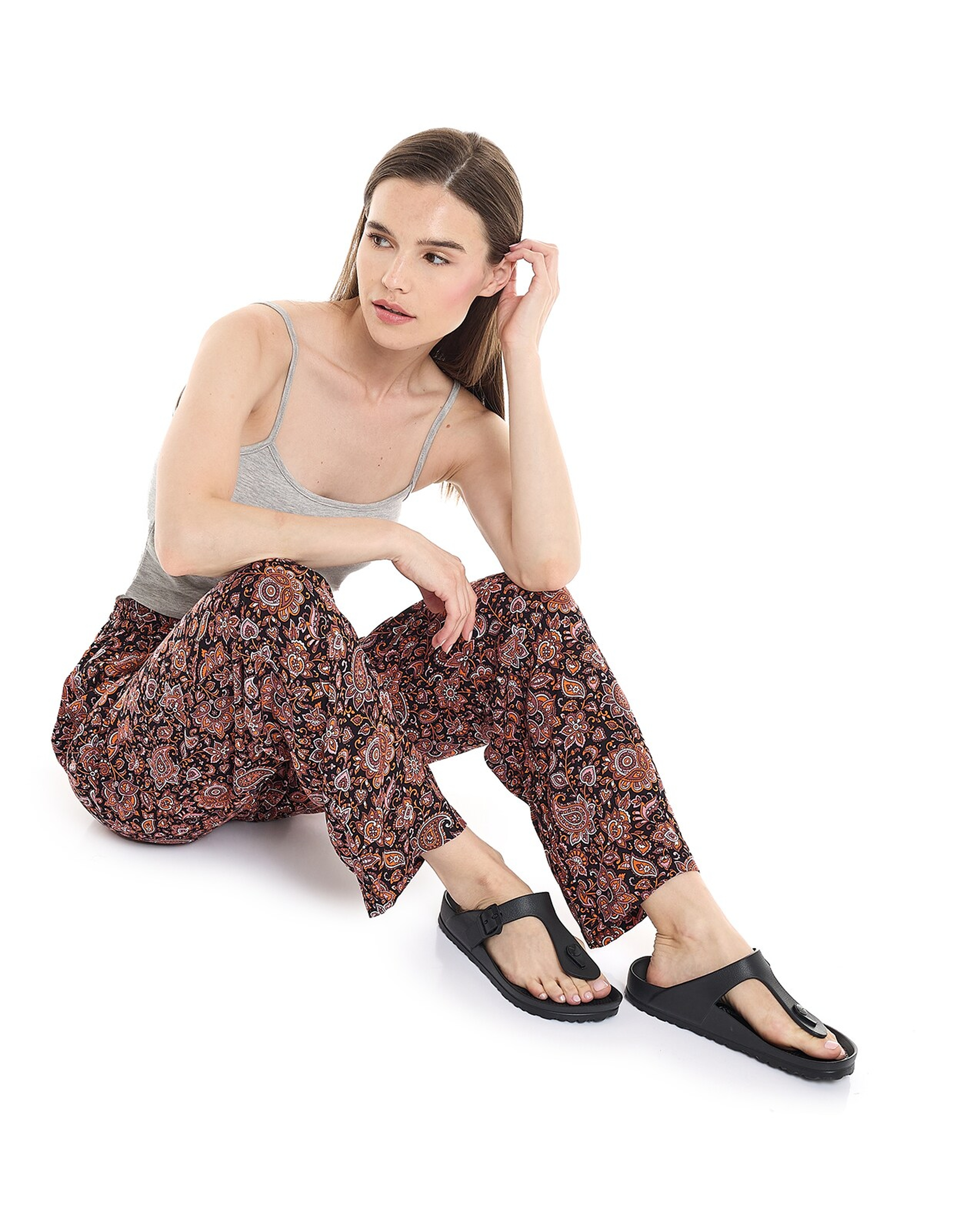 Printed Pyjama Print with Drawstring Waist