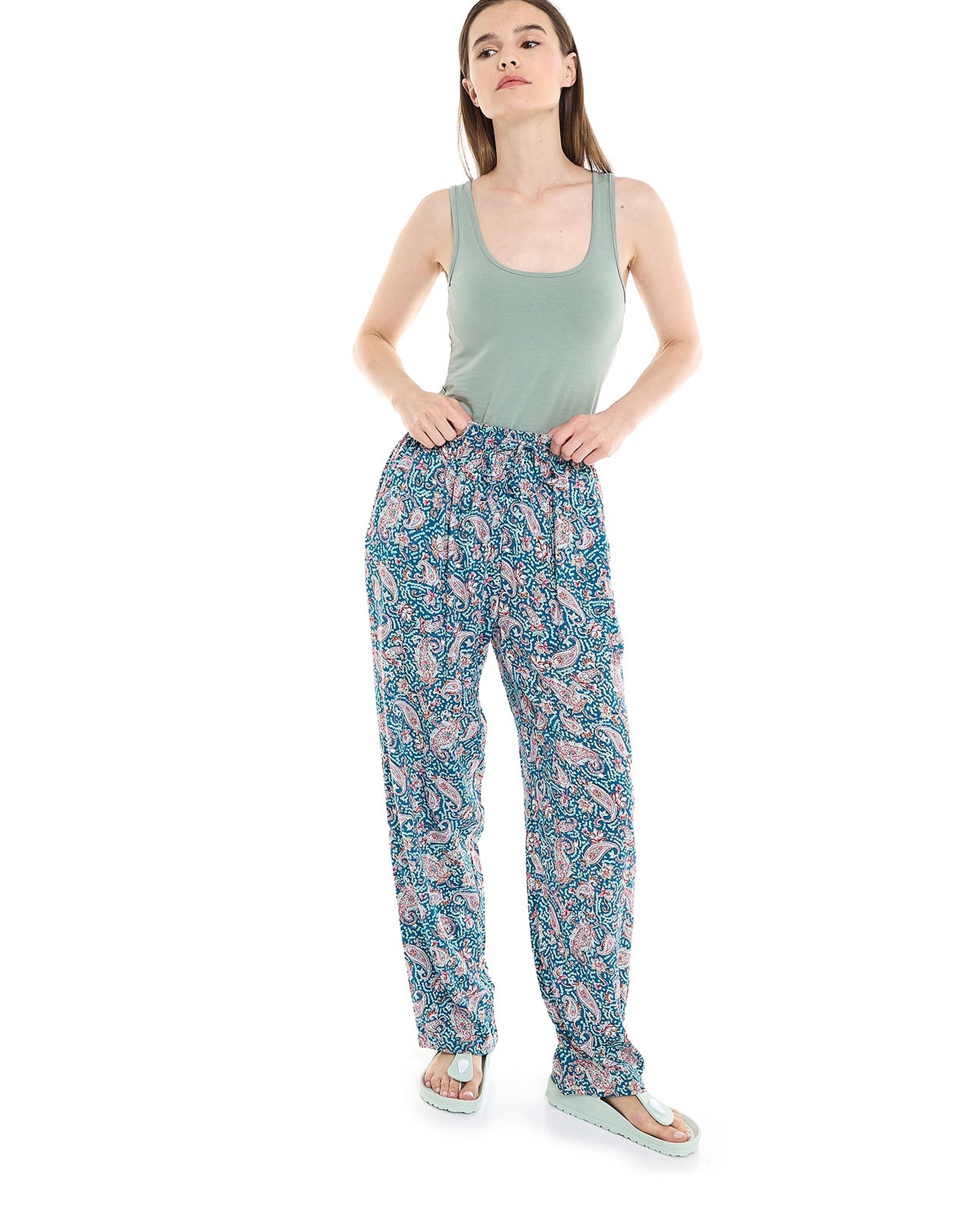 Printed Pyjama Print with Drawstring Waist