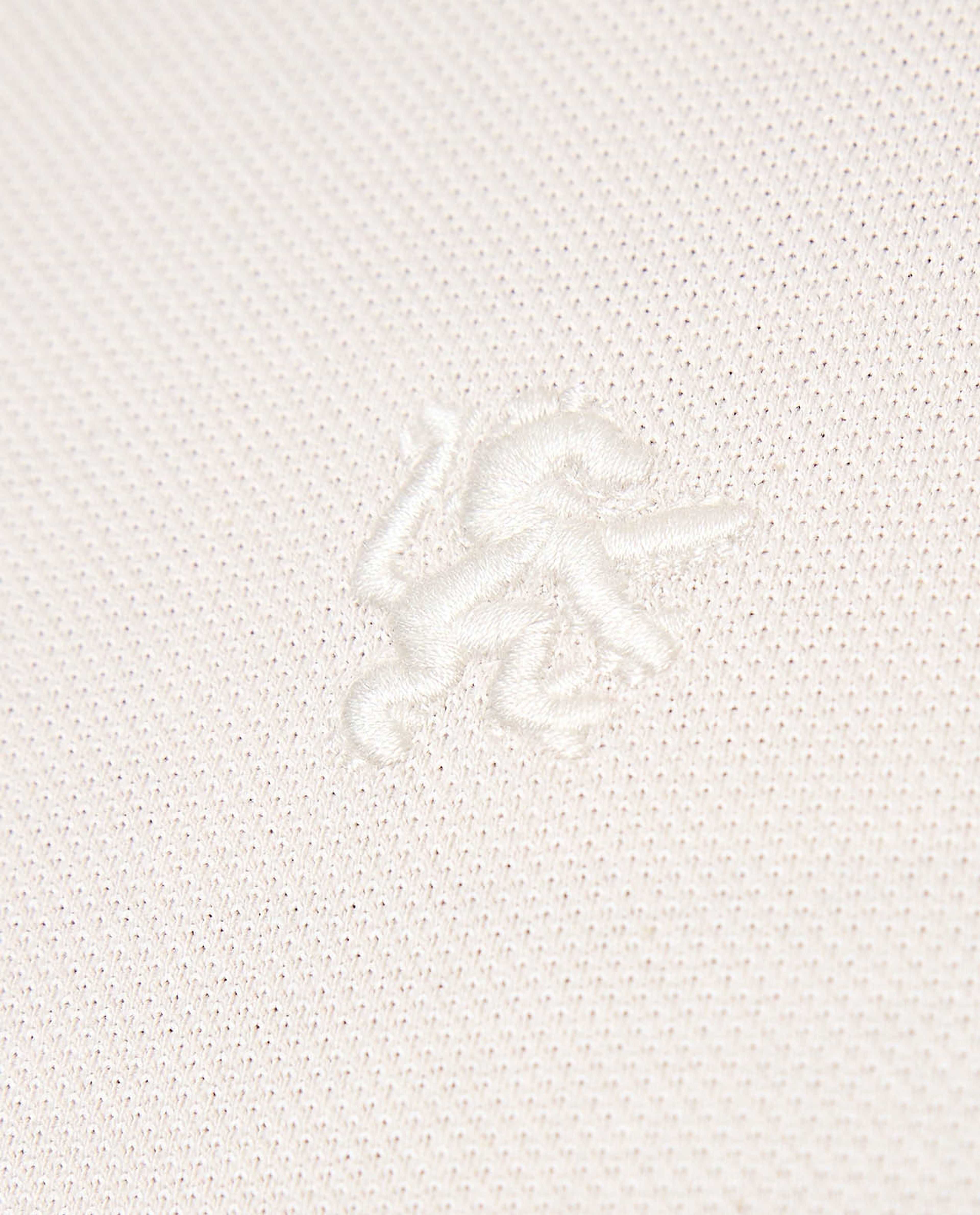 Textured Polo T-Shirt with Short Sleeves