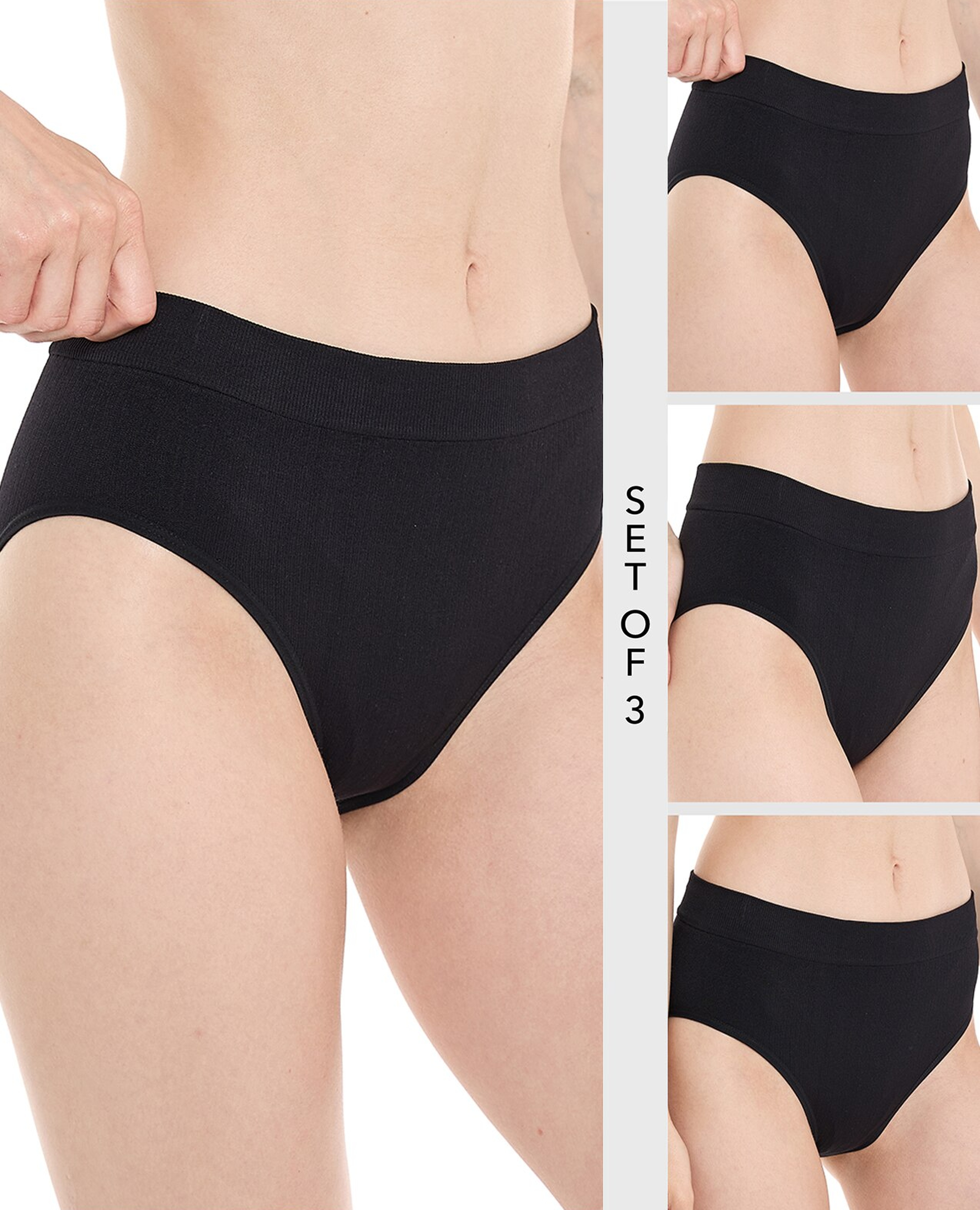 3 Pack Seamless Bikini Briefs