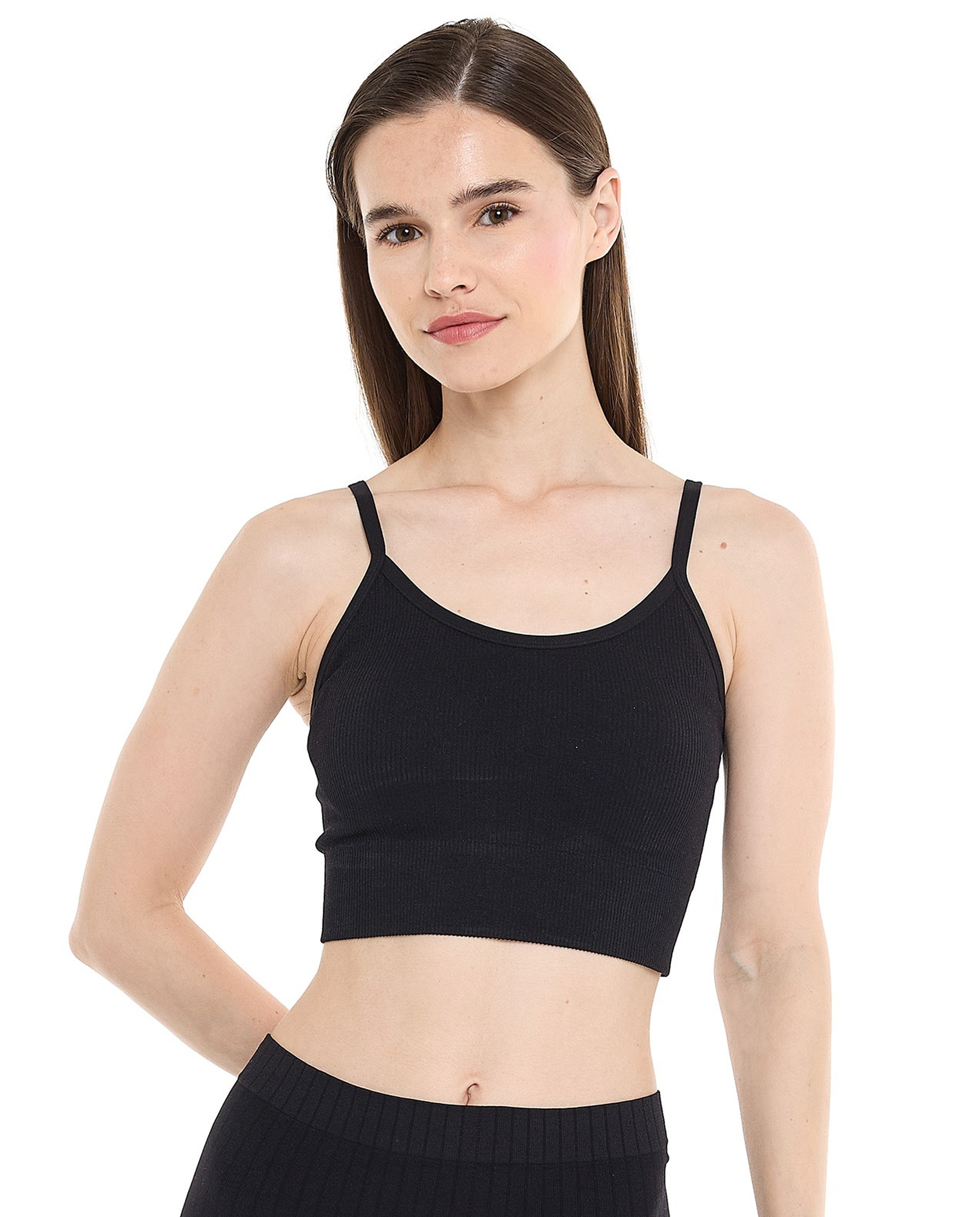 Solid Padded Sports Bra