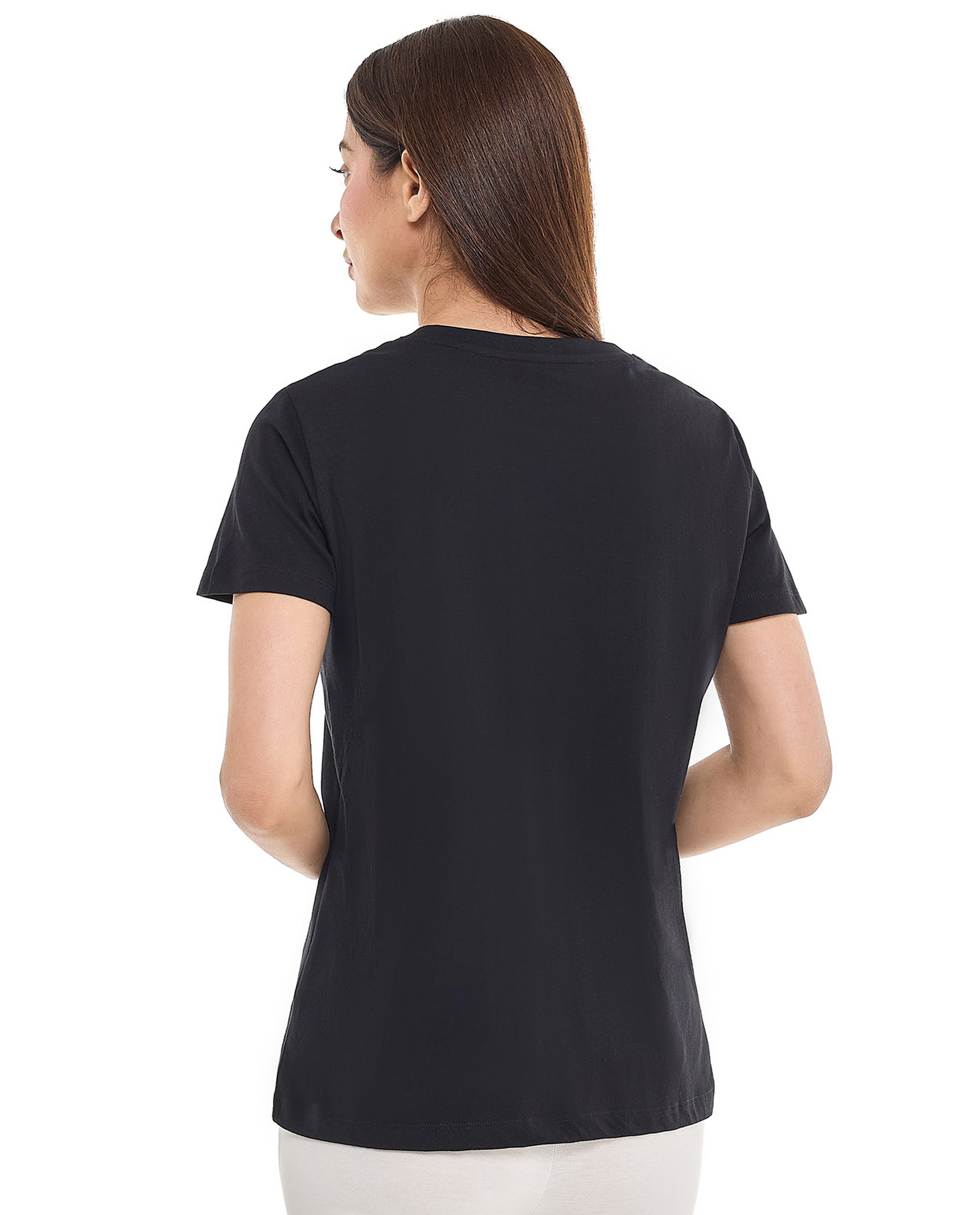 Printed T-Shirt with Crew Neck and Short Sleeves