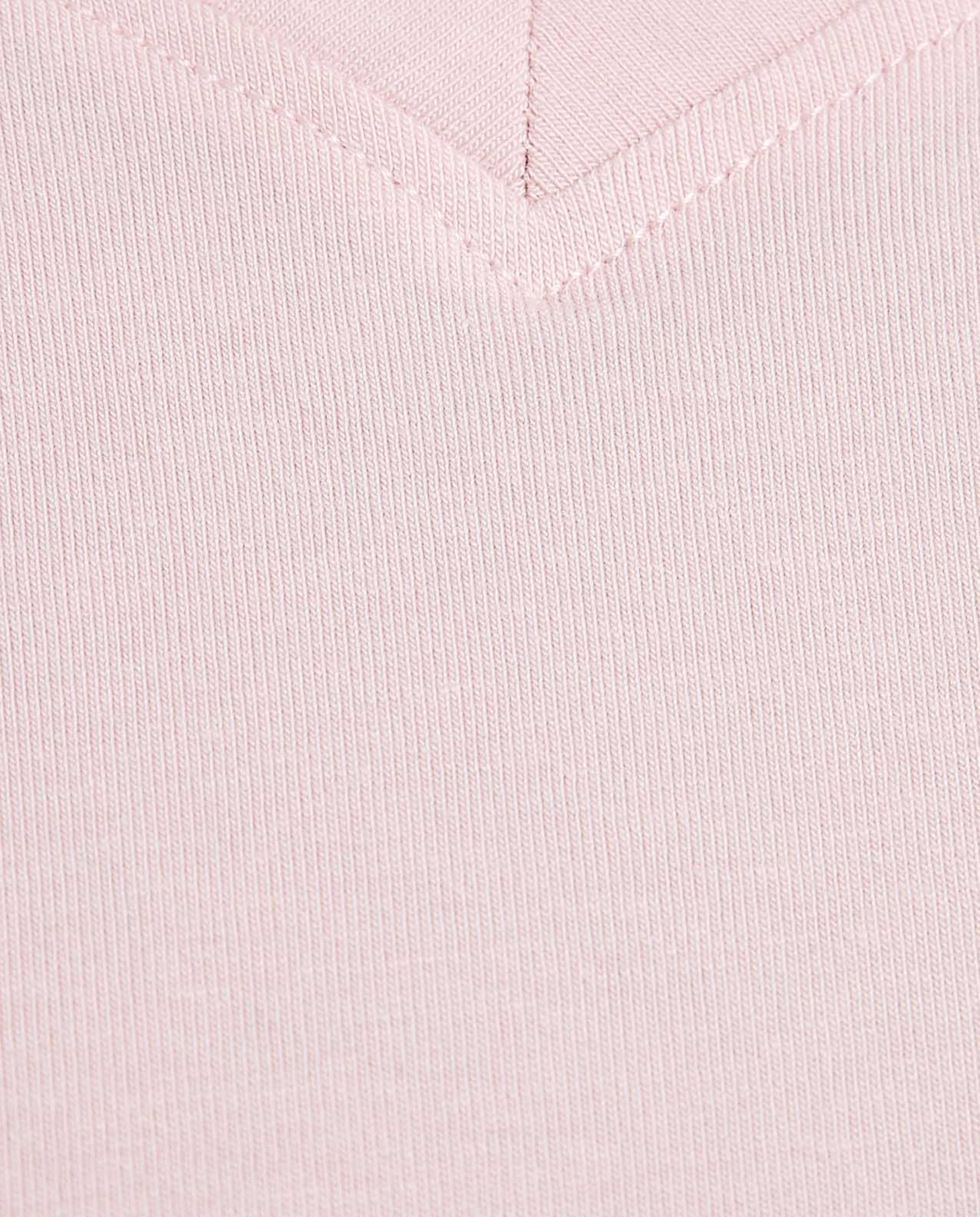 Solid T-Shirt with V-Neck and Short Sleeves