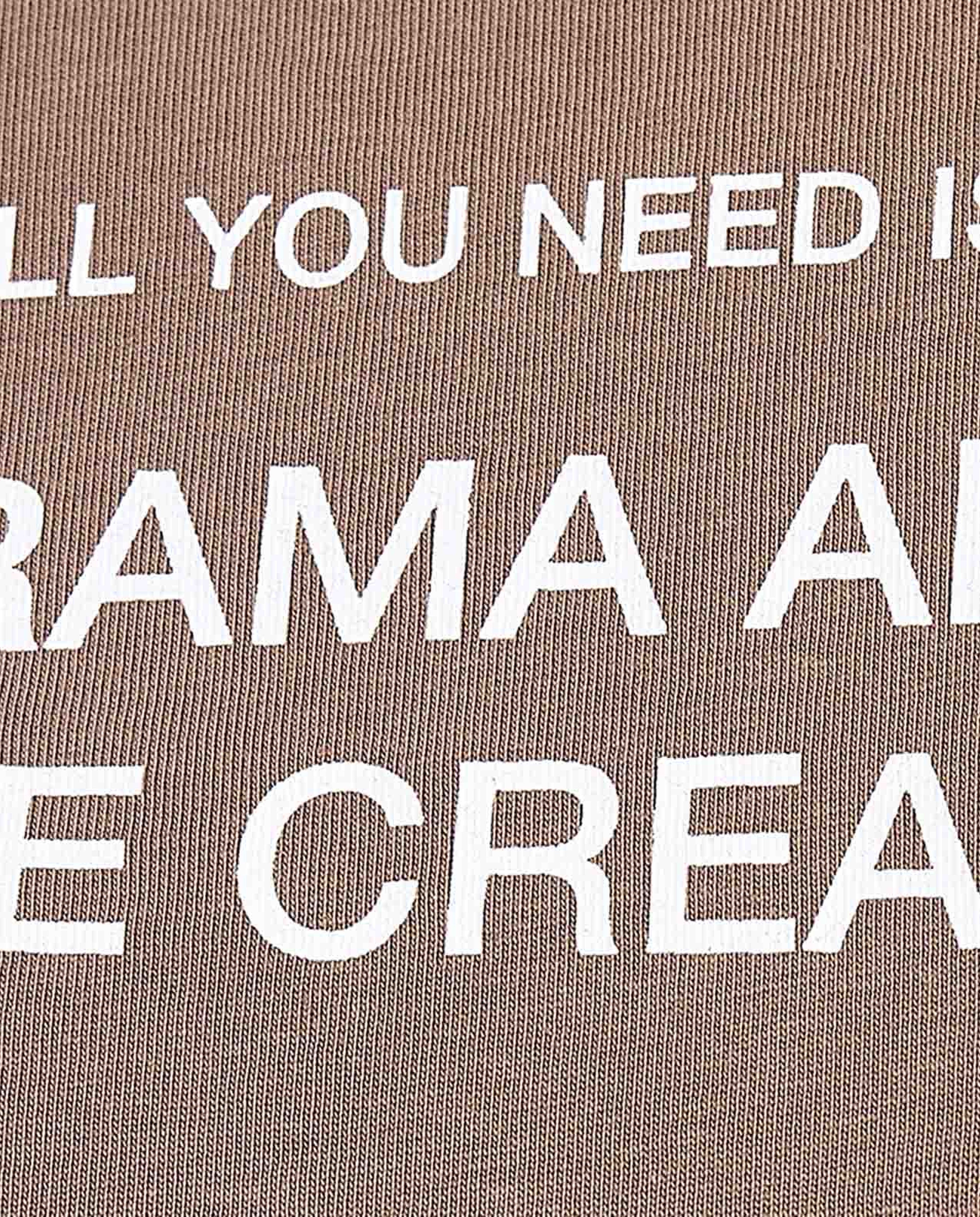 Typography Print T-Shirt with Crew Neck and Short Sleeves