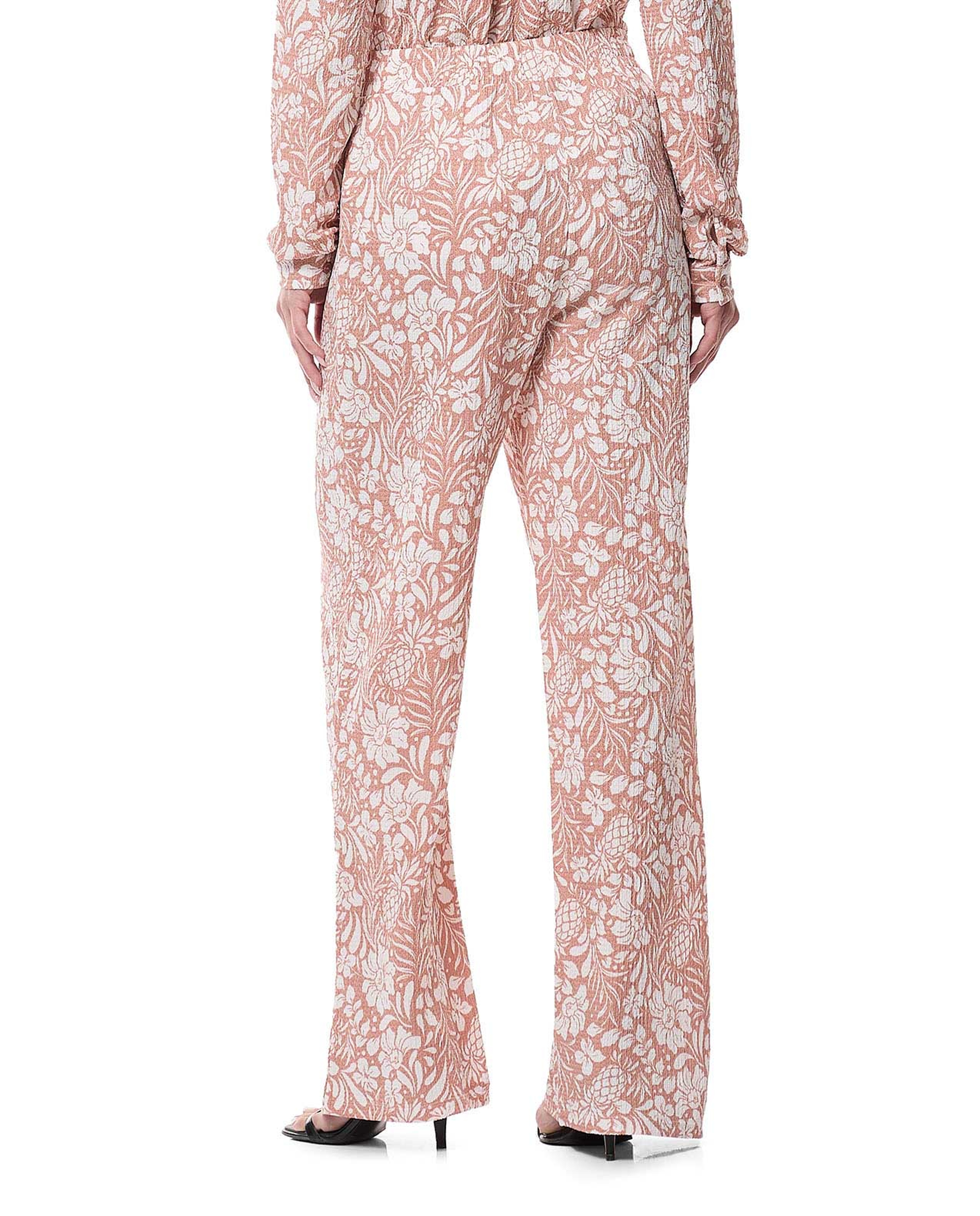 Printed Straight Fit Pants with Elastic Waist