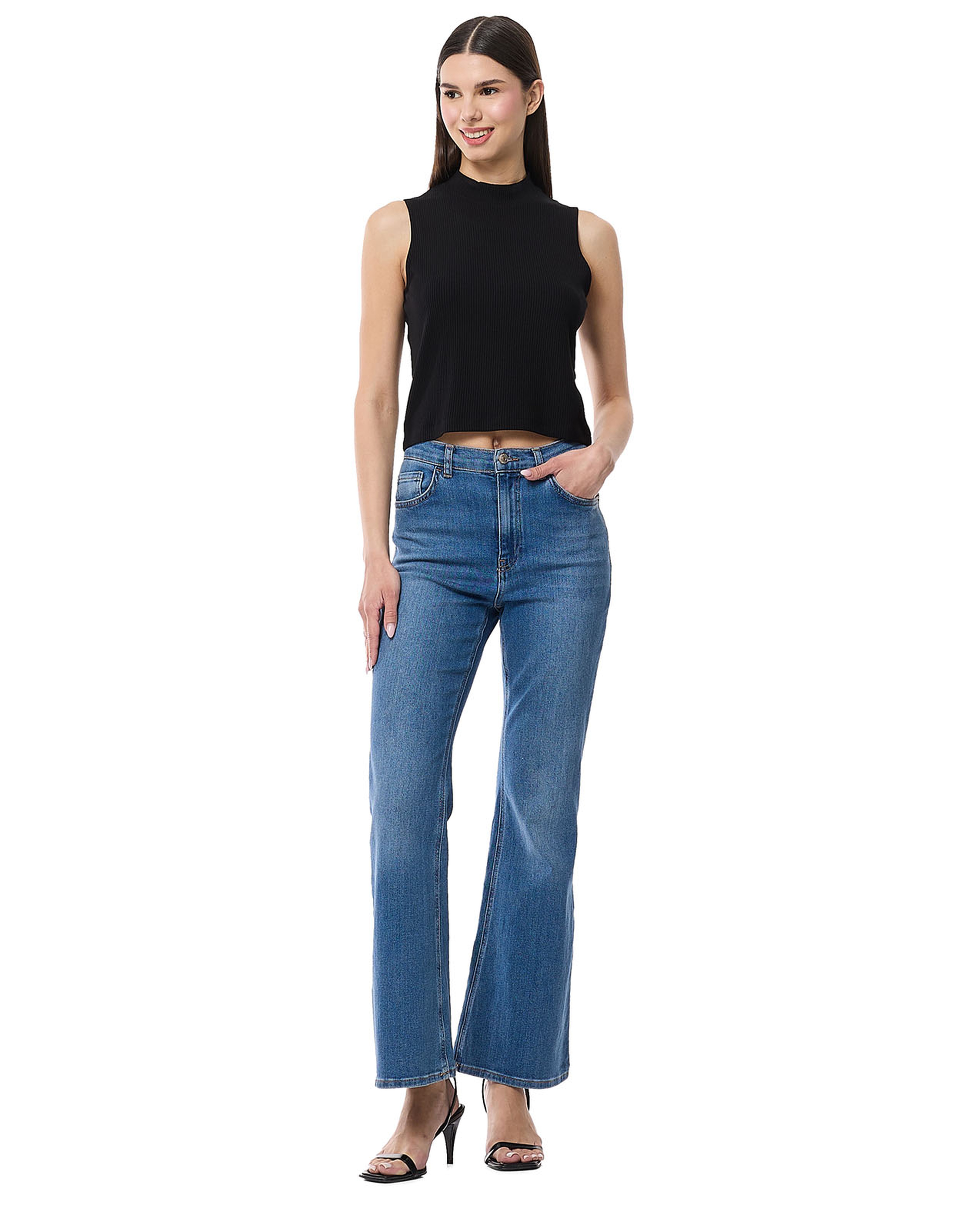 Ribbed Sleeveless Top