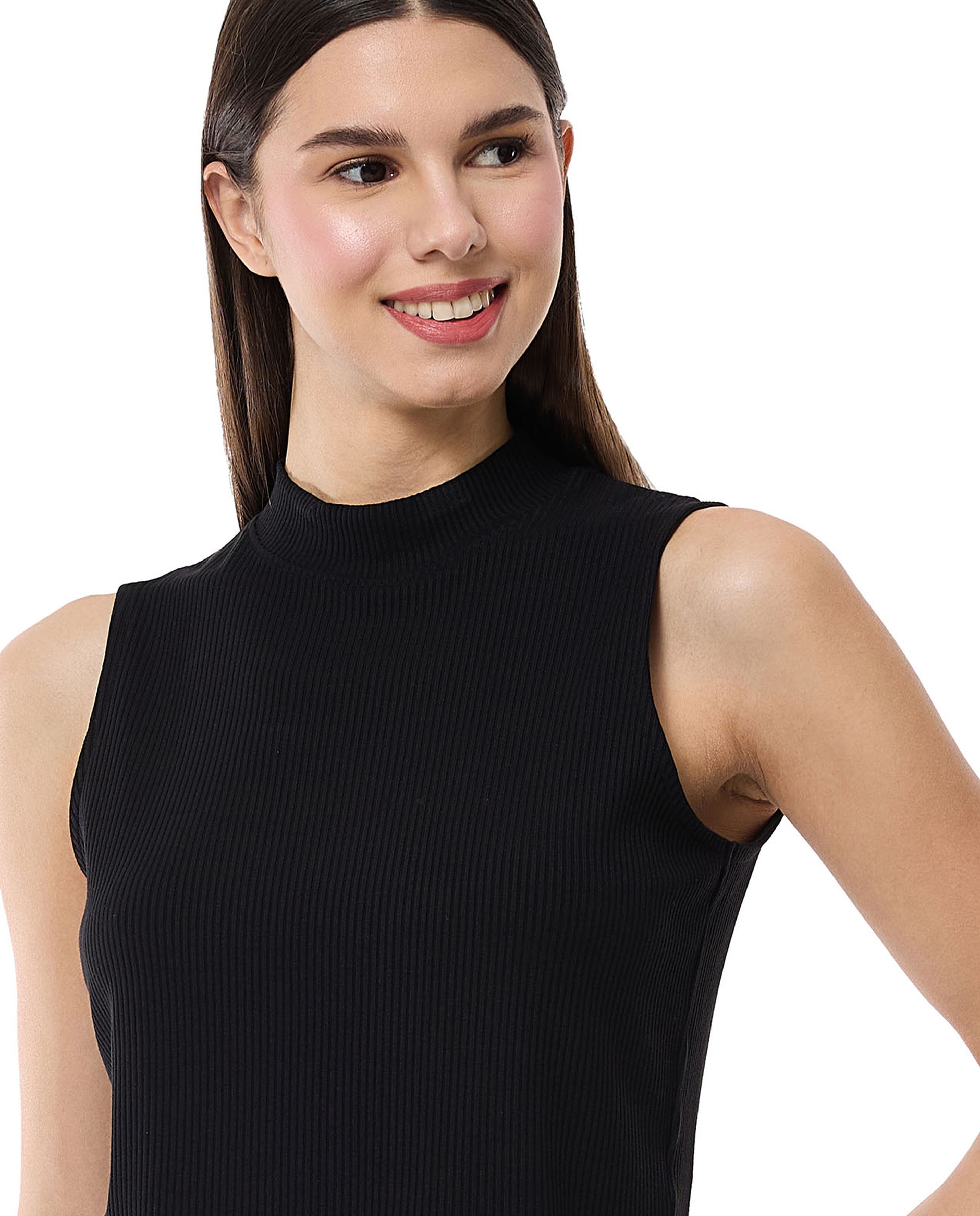 Ribbed Sleeveless Top