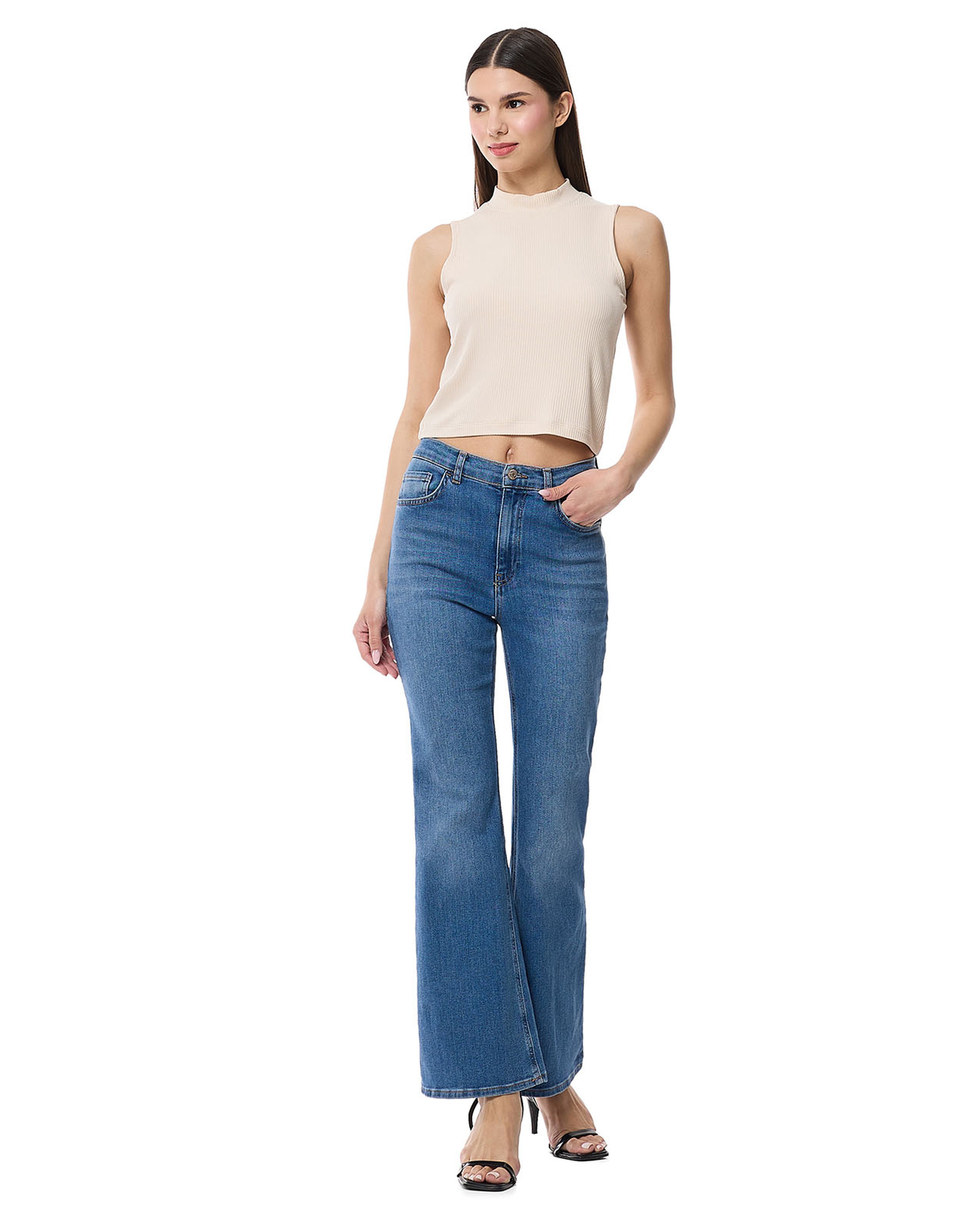 Ribbed Sleeveless Top