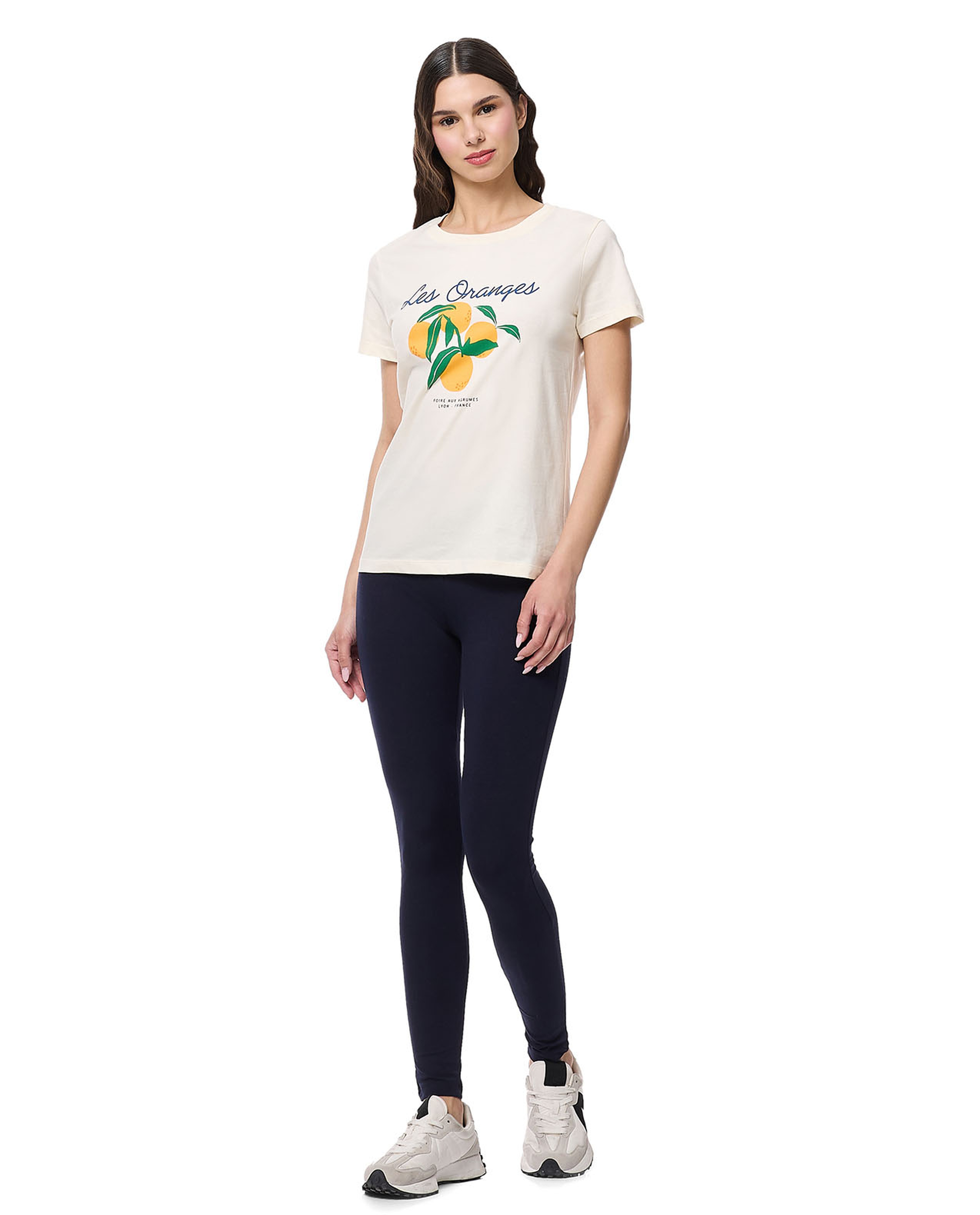 Printed T-Shirt with Crew Neck and Short Sleeves