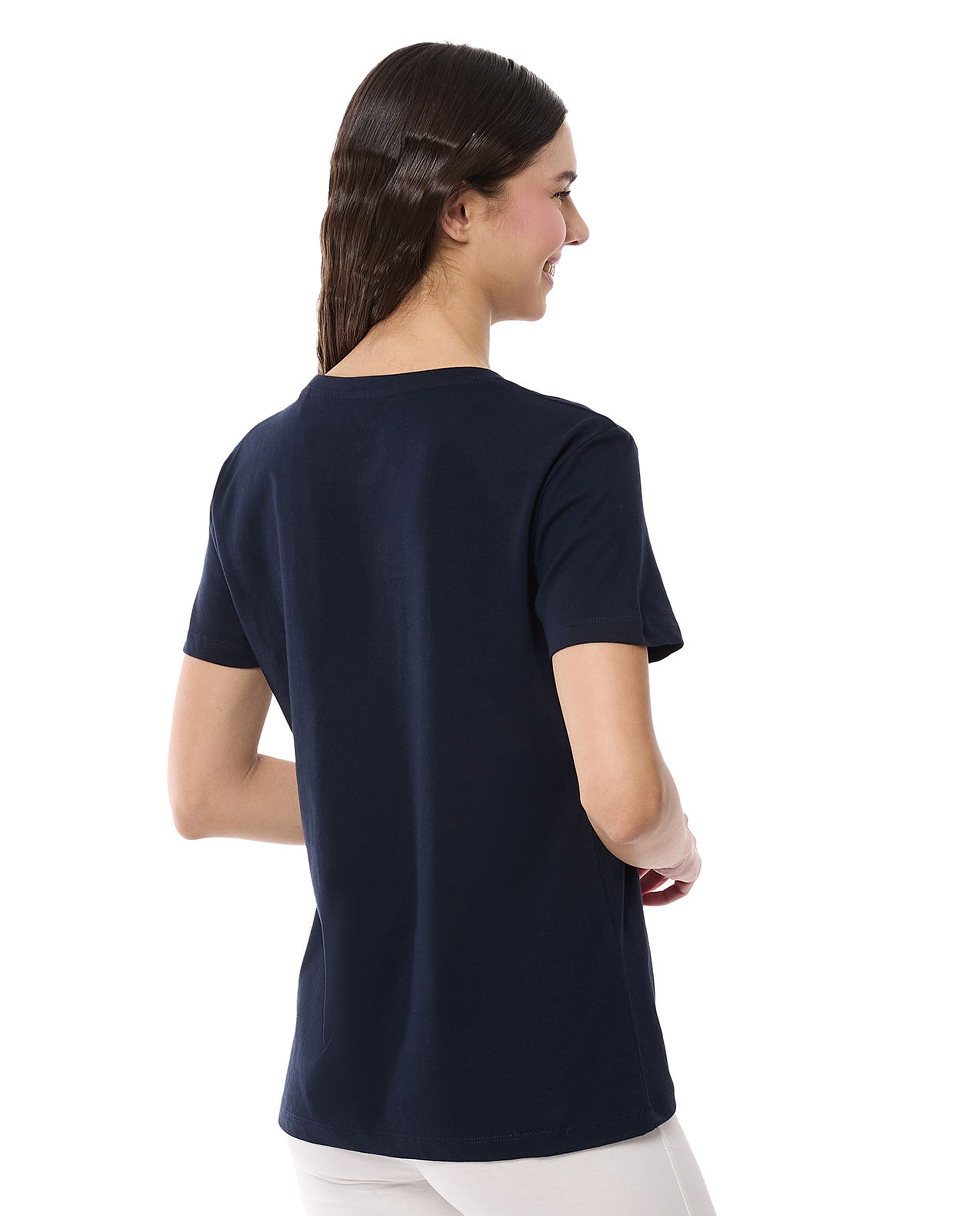 Printed T-Shirt with Crew Neck and Short Sleeves